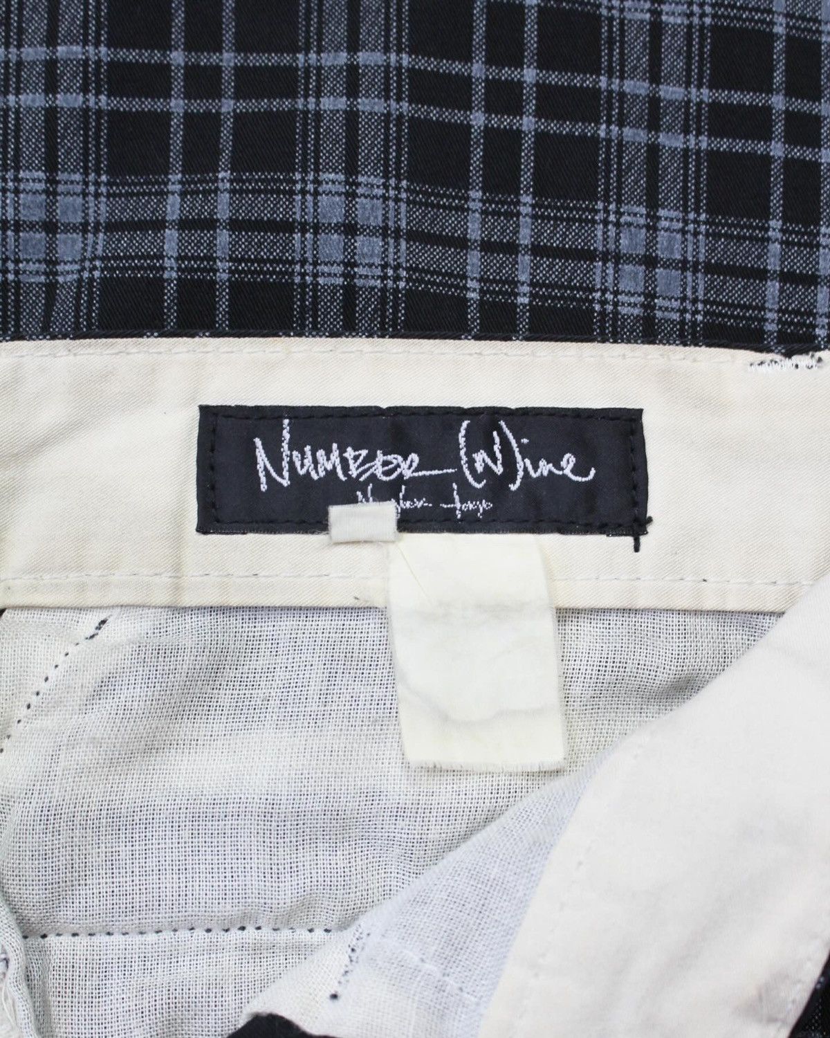 Number (N)ine VINTAGE NUMBER NINE PLAID TROUSERS Size US 30 / EU 46 - 6 Thumbnail