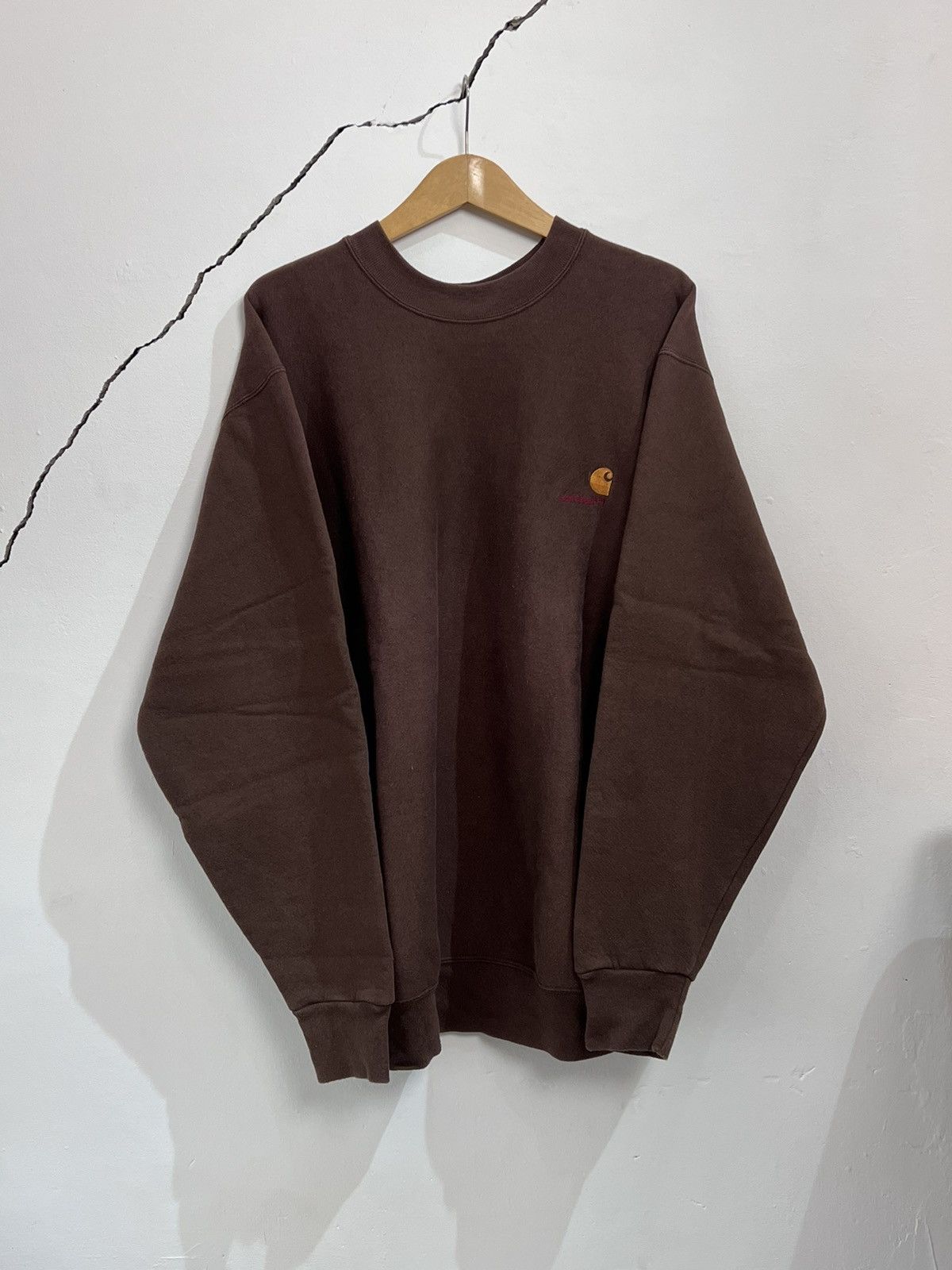 Carhartt 1980s Carhartt Brown Sweatshirt 80s Vintage Oakley Stussy Size US XL / EU 56 / 4 - 4 Thumbnail