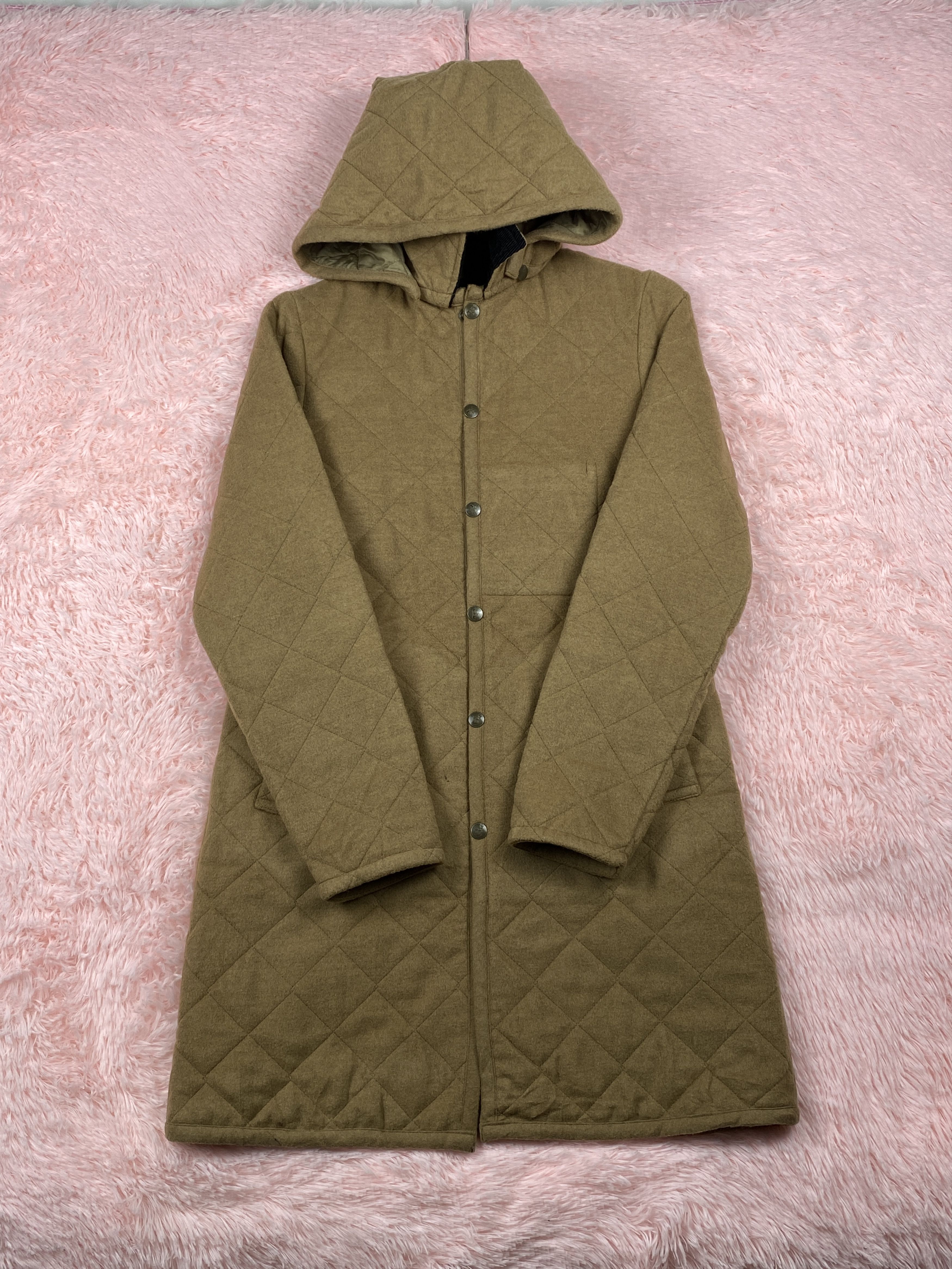 Lavenham Vintage Lavenham Hoodie Quilted Jacket Camel Hair J1706 Size US S / EU 44-46 / 1 - 4 Thumbnail