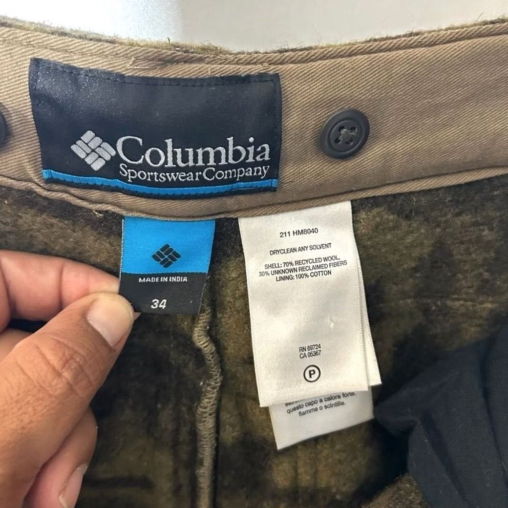 Vintage Columbia Gallatin Range Monarch Pass Wool Blend Outfitter Brown Camo Pants 34W Size US 34 / EU 50 - 3 Thumbnail