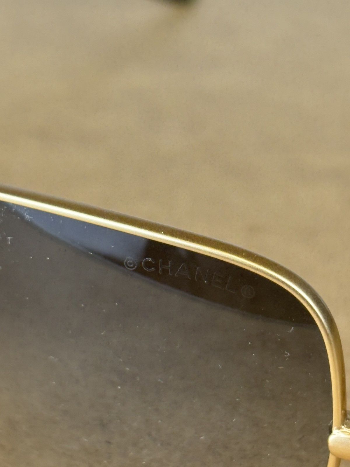 Chanel × Designer × Vintage Vintage Chanel Sunglasses Charm Metal Gold Luxury Unisex 90s Size ONE SIZE - 8 Thumbnail