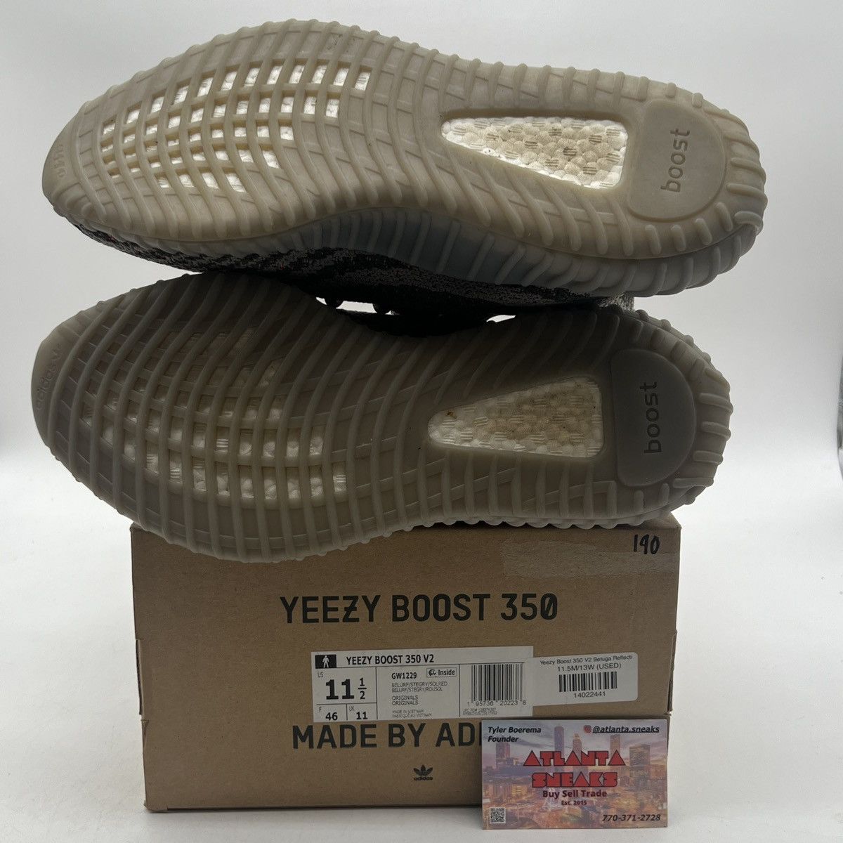 Adidas Yeezy boost 350 beluga reflective Size US 11.5 / EU 44-45 - 8 Thumbnail