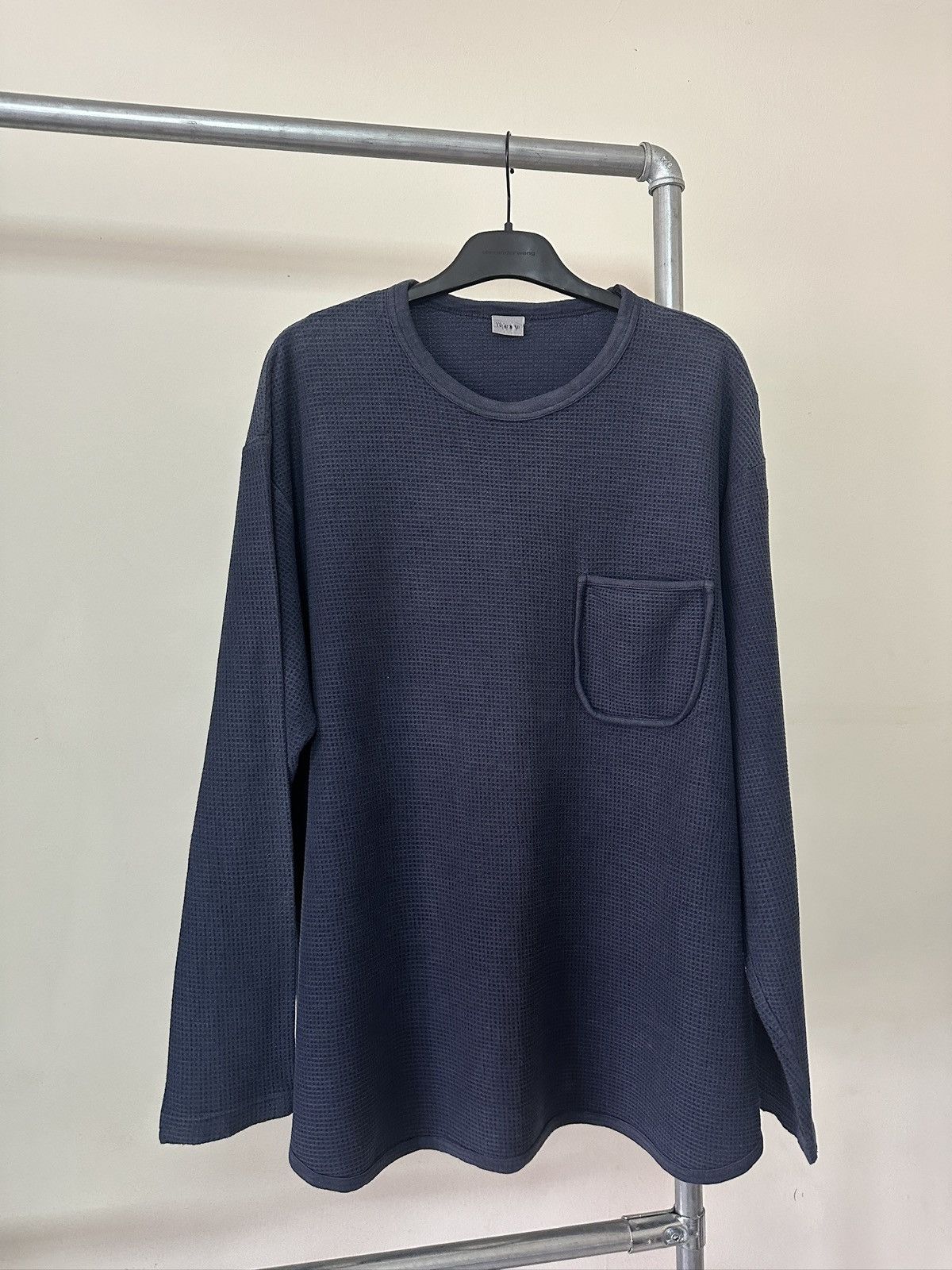 Yohji Yamamoto 1990s Yohji Yamamoto Waffle Knit thermal Tshirt Size US L / EU 52-54 / 3 - 1 Thumbnail