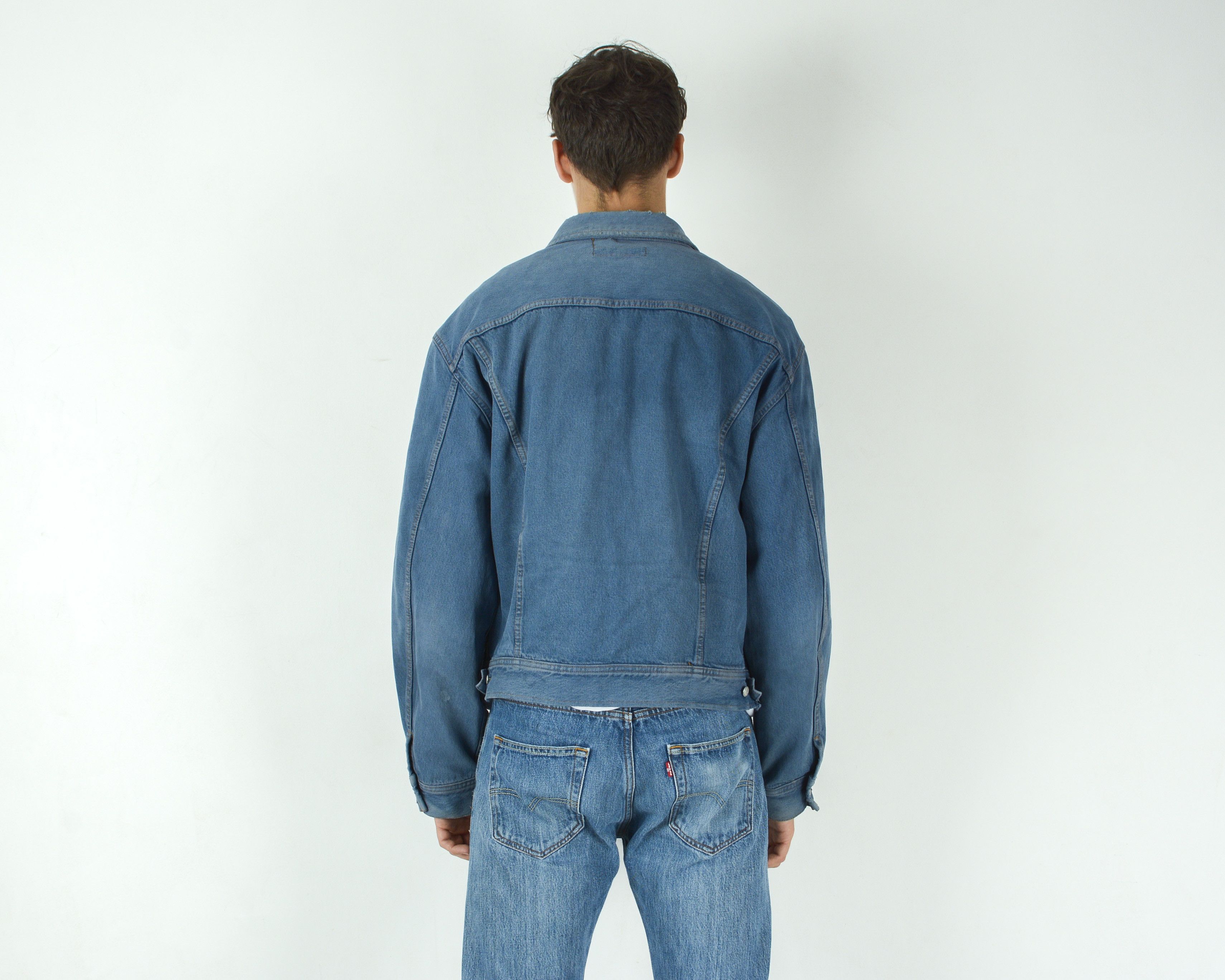 Replay Mens 2XL Denim Jacket Made in Italy Coat Trucker Jean Cowboy Size US XXL / EU 58 / 5 - 5 Thumbnail