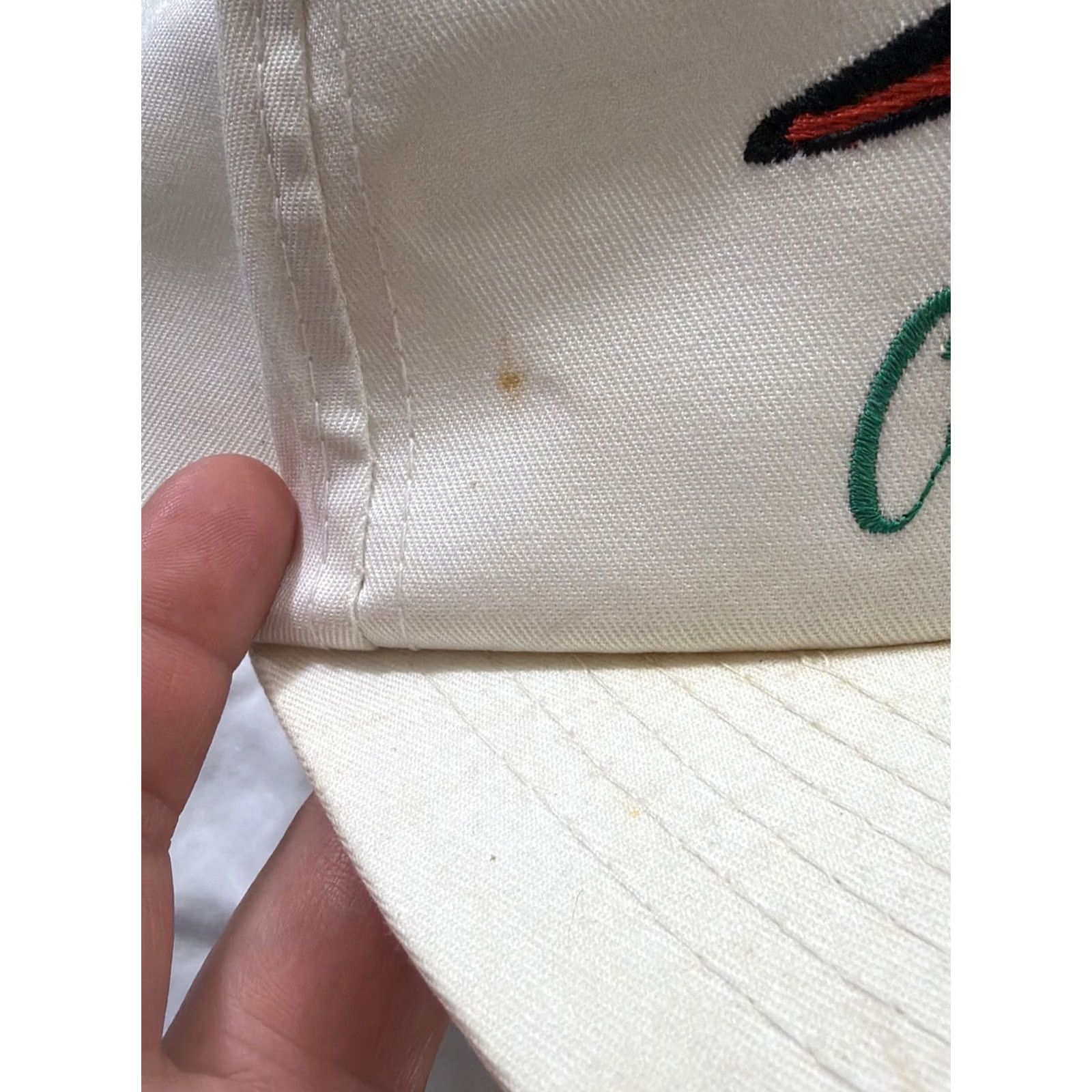 Vintage VINTAGE 90s California Waterfowl SnapBack Hat Men White Stained One Size Size ONE SIZE - 7 Thumbnail