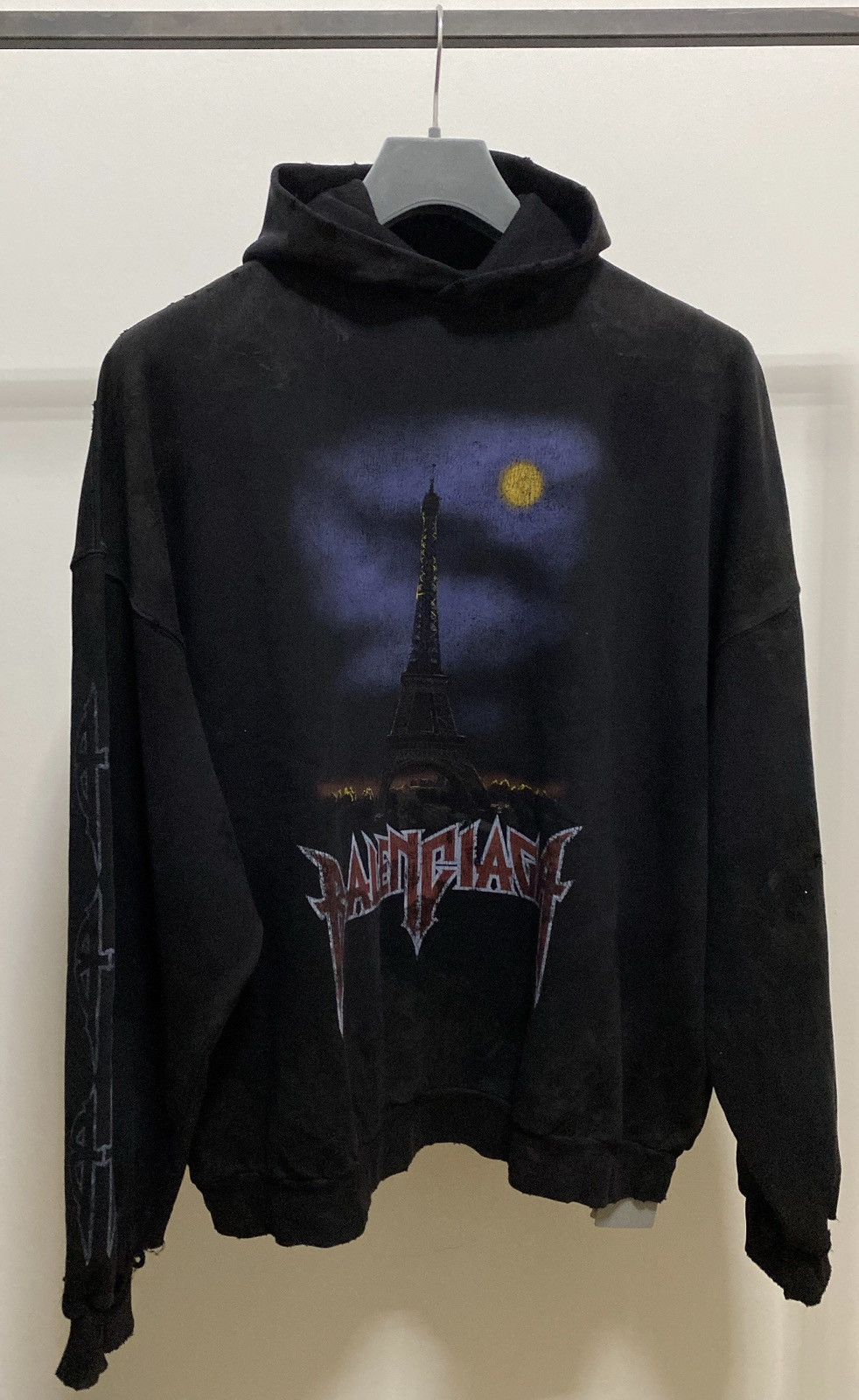 Balenciaga Balenciaga Paris Moon Hoodie Size 3 | Grailed