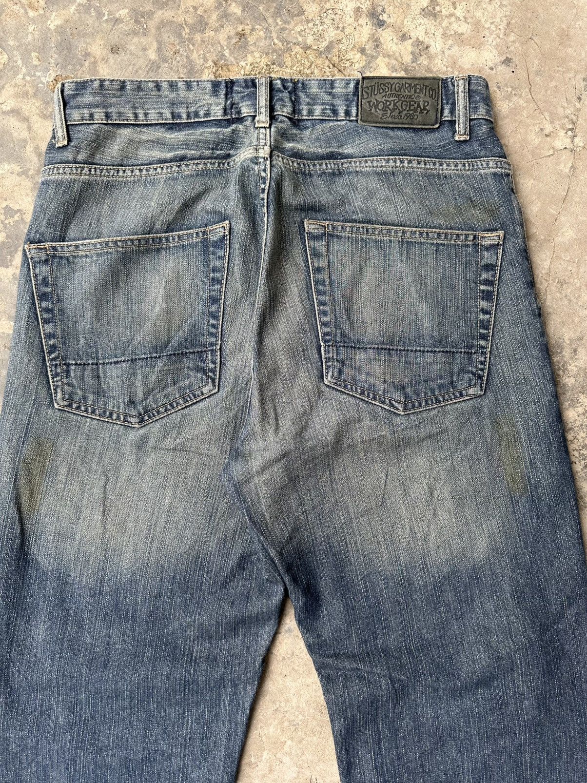Stussy × Vintage Vintage Stussy Work Gear Jeans Size US 32 / EU 48 - 3 Thumbnail