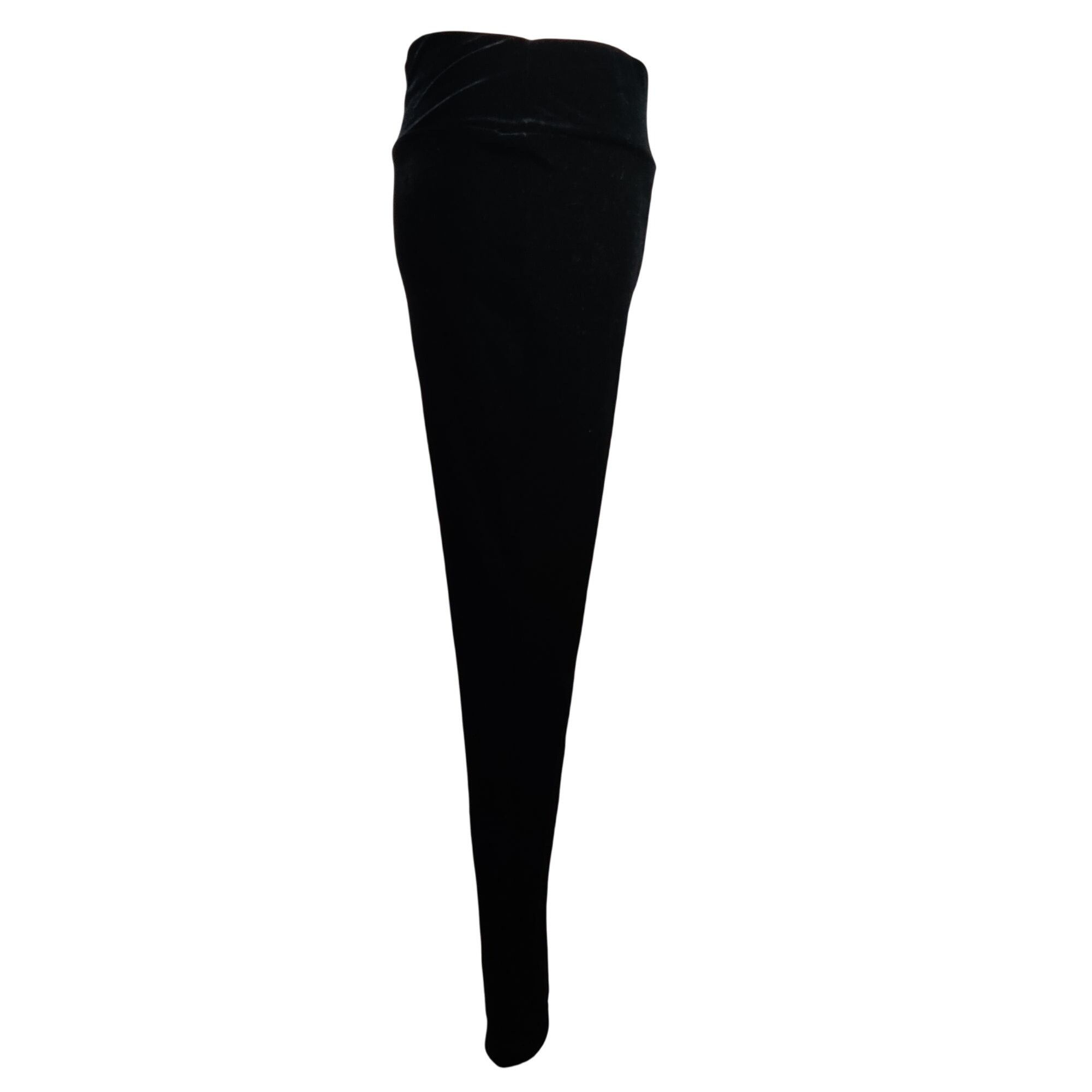 Other INC International Concepts 6 Womens Pants Black Velour Pull Size 28" / US 6 / IT 42 - 6 Thumbnail