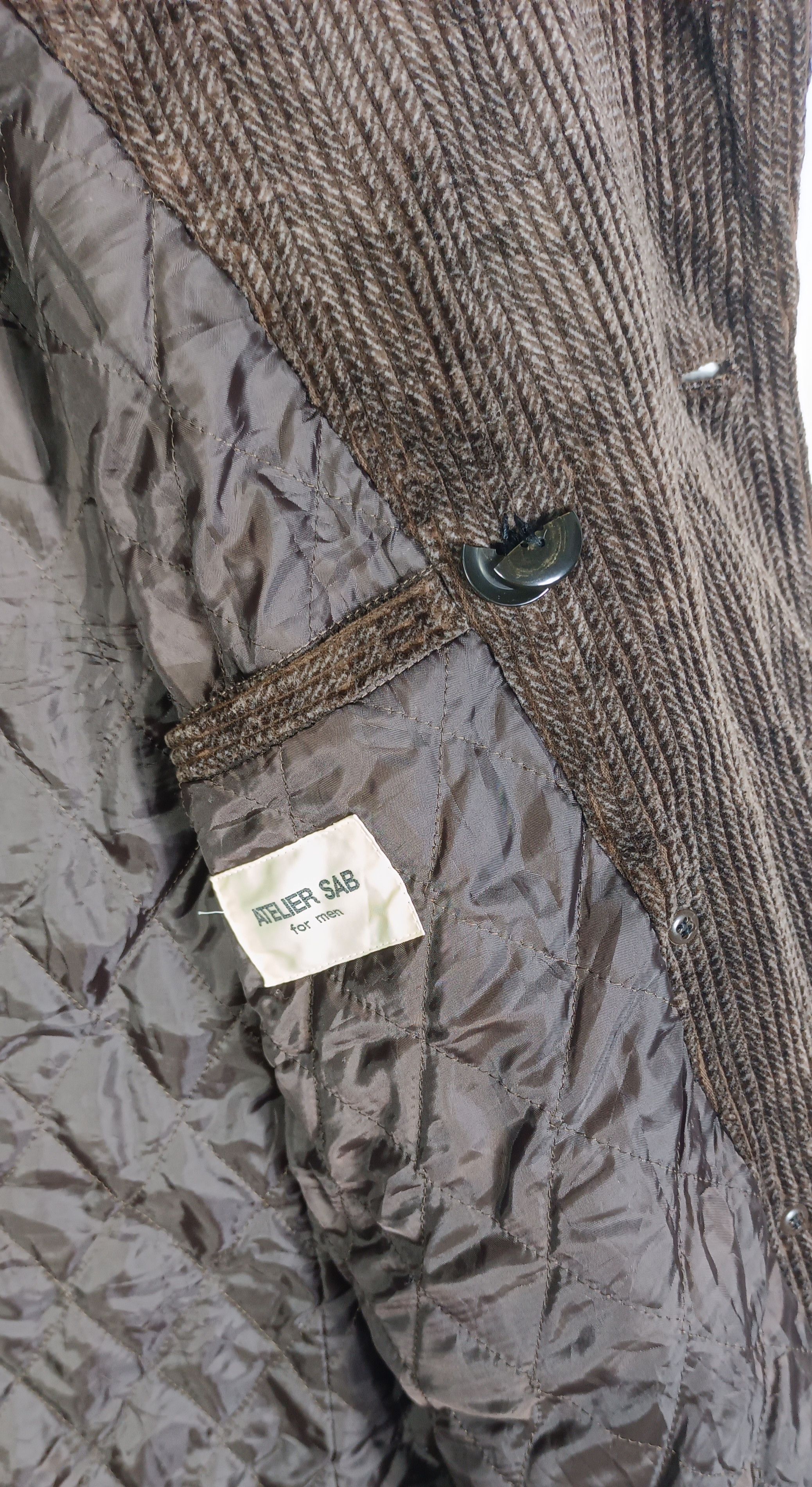 Japanese Brand Vintage 90s Atelier Sab For Men Half Coat Jacket Size US L / EU 52-54 / 3 - 12 Thumbnail