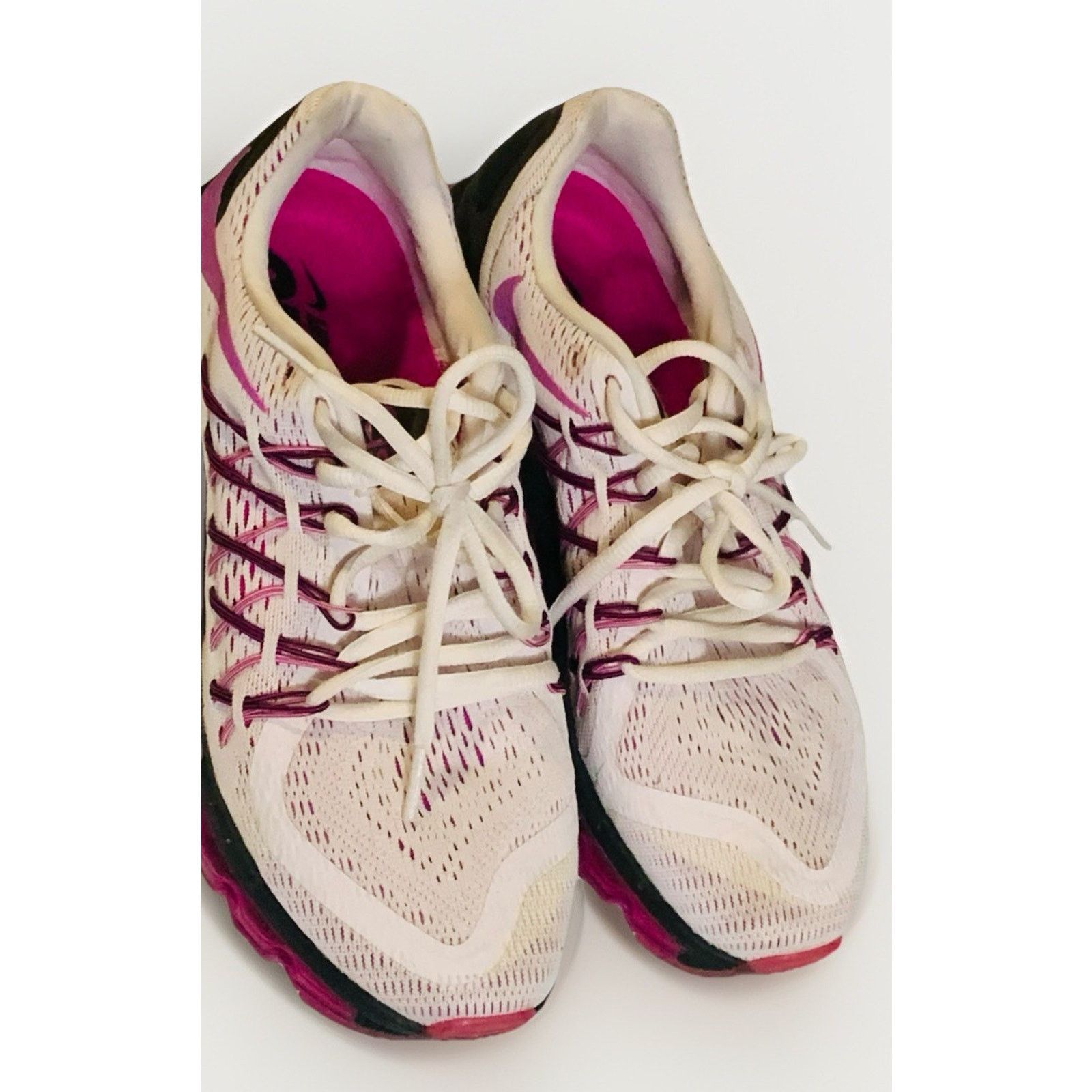 Nike Nike Air Max 2015 Running White and Purple 698903-160 Size 9 Size US 9 / IT 39 - 2 Thumbnail