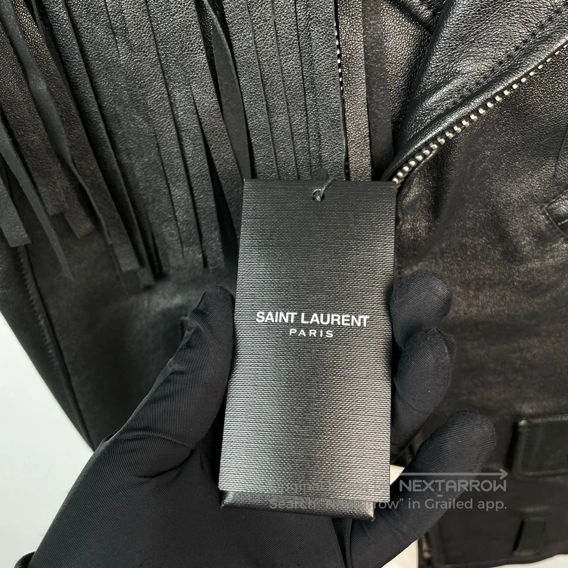 Saint Laurent Paris Saint Laurent Black Leather Fringe Vest. Size S / US 4 / IT 40 - 6 Thumbnail