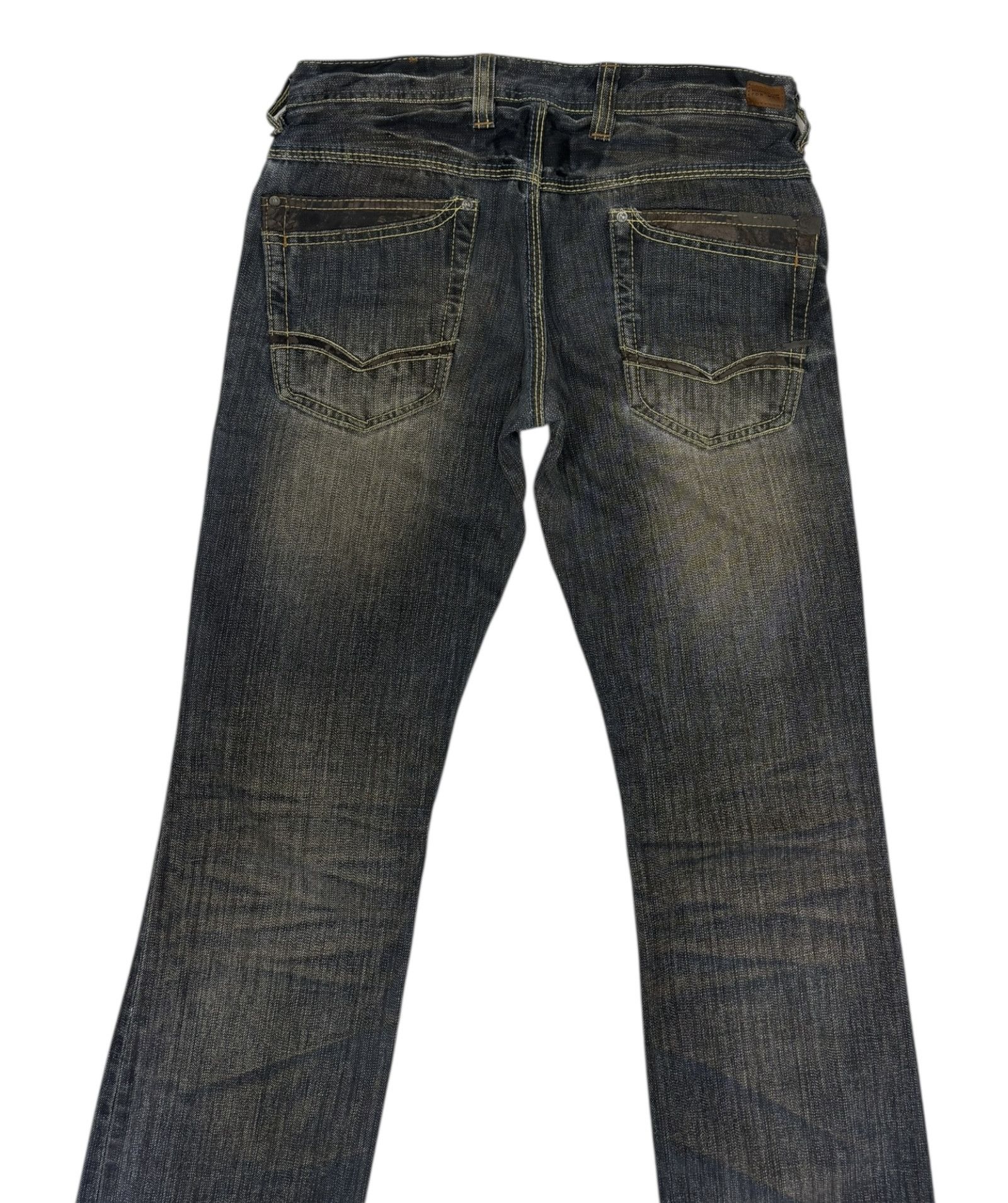 If Six Was Nine × Nicole Club × Obelisk Flare Jeans Nicole Club For Men Rusty Mud Wash Denim Jean Size US 30 / EU 46 - 4 Thumbnail