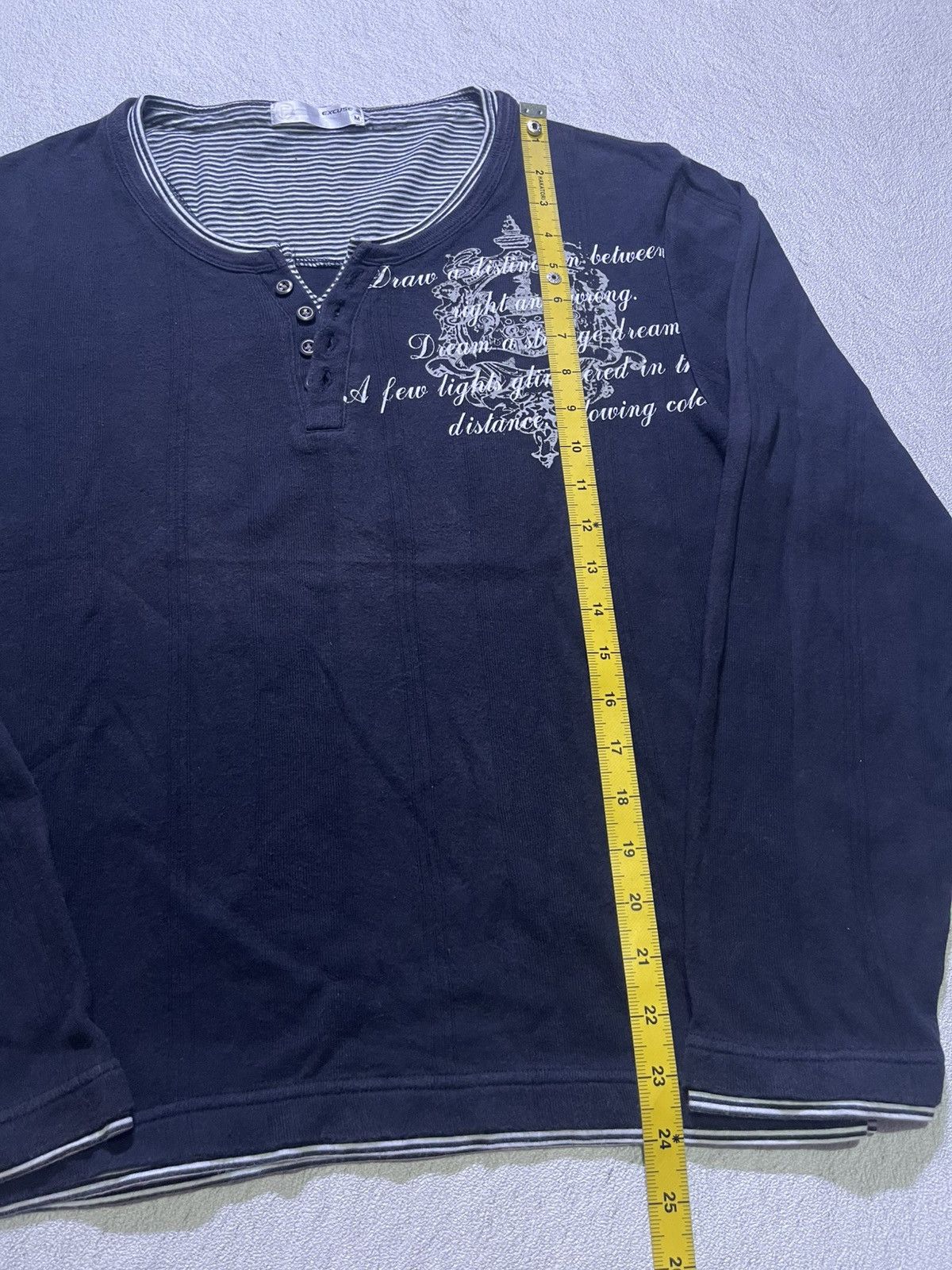 Japanese Brand Y2K EXCUSE long sleeve tshirt Size US M / EU 48-50 / 2 - 9 Thumbnail