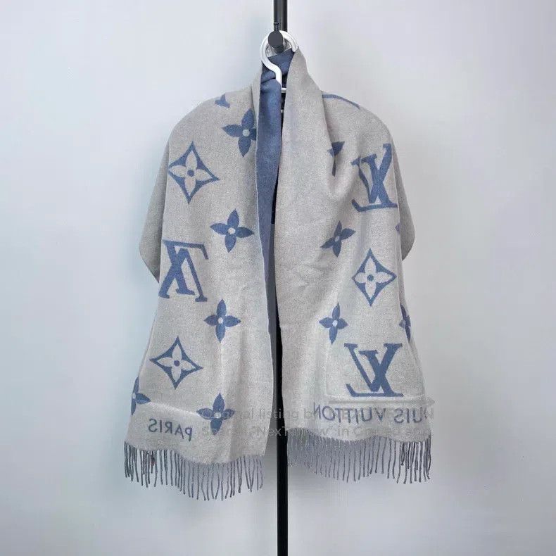Louis Vuitton Louis Vuitton Cashmere scarf Size ONE SIZE - 4 Thumbnail