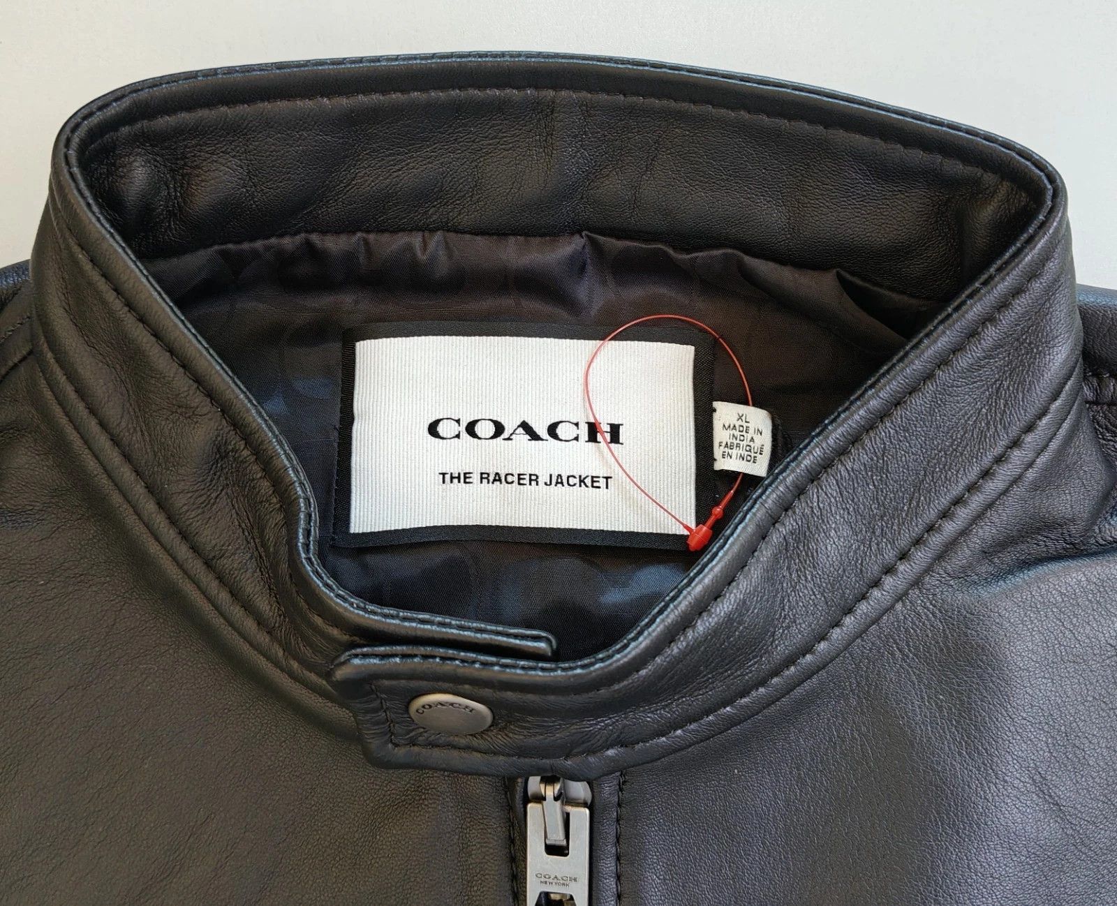 Coach Coach Leather Racer Jacket FTP 5072 Size US XL / EU 56 / 4 - 4 Thumbnail