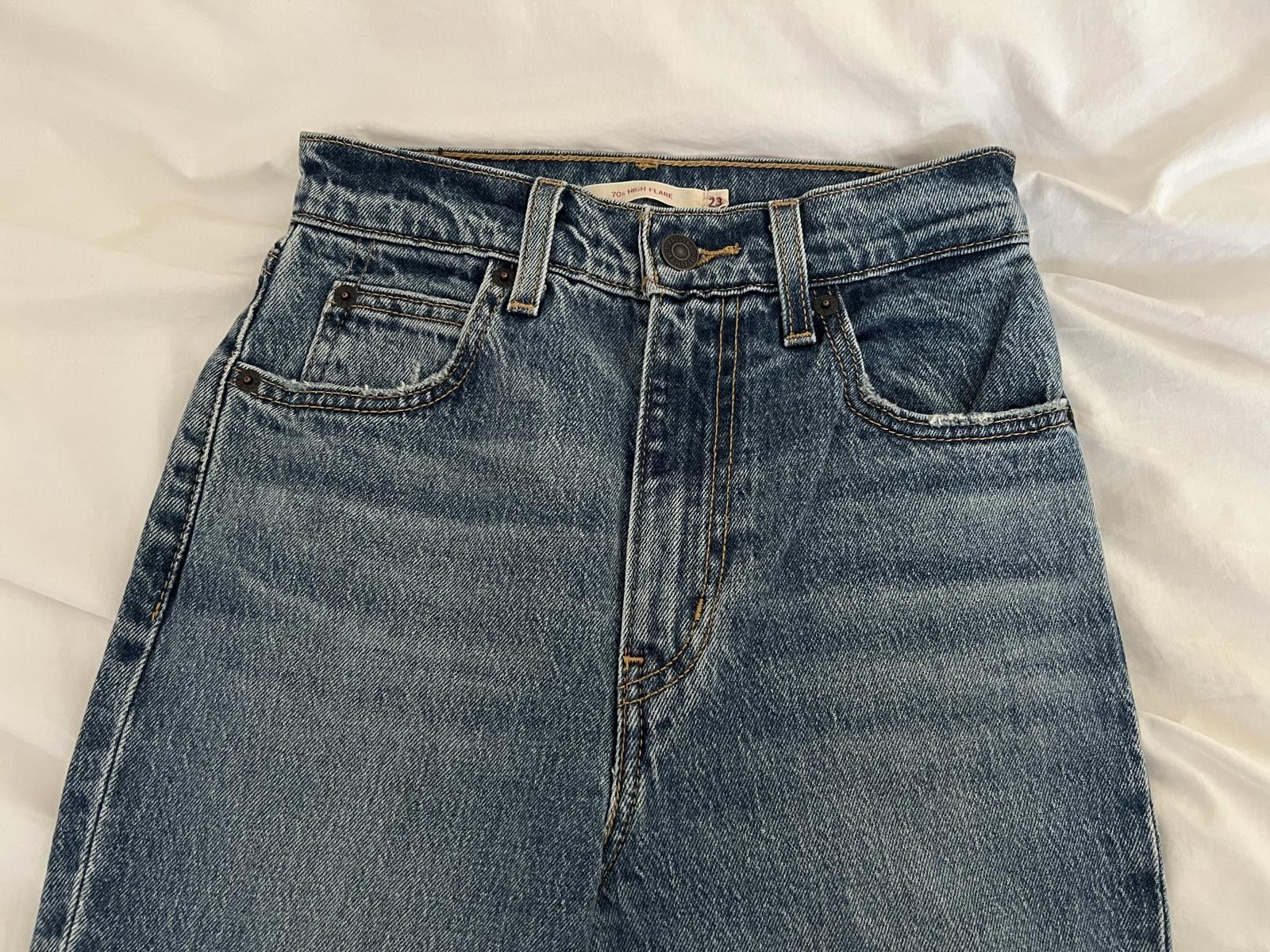 Other Levis High Rise Flare - Stone washed Size 23" - 6 Thumbnail