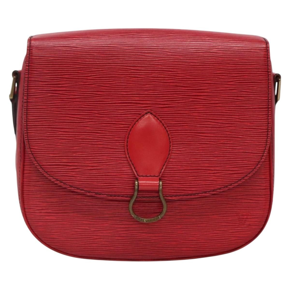 Louis Vuitton LOUIS VUITTON Epi Saint Cloud GM Shoulder Bag Red M52197 Size ONE SIZE - 13 Thumbnail