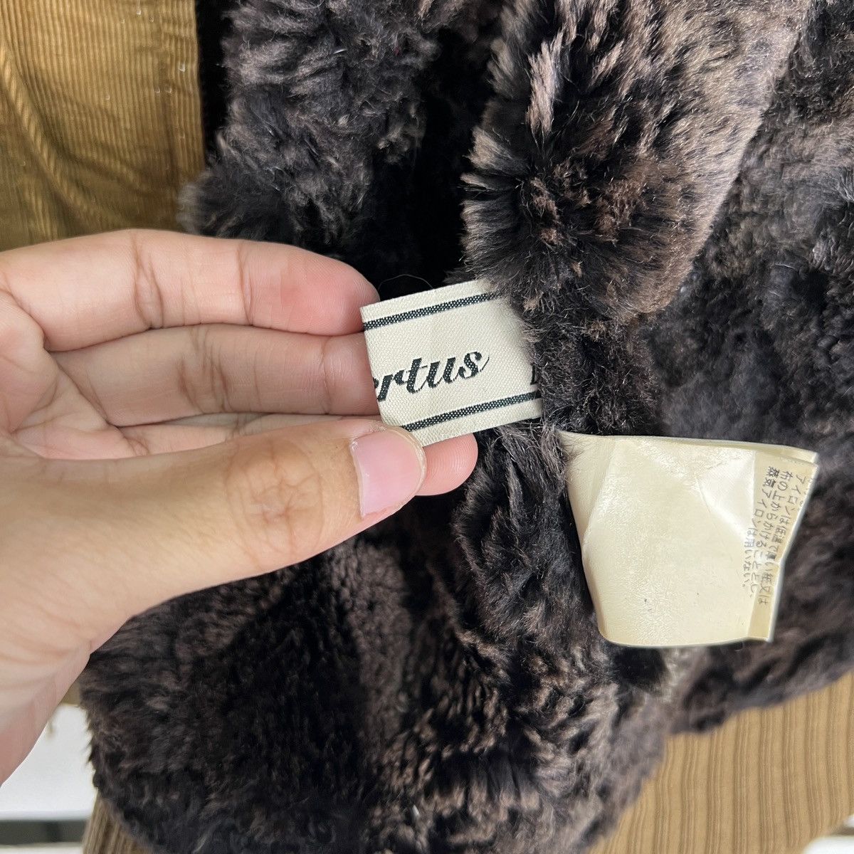 Japanese Brand 🔥 INCERTUS CORDUROY FAUX FUR LINING BOMBER JACKET Size US M / EU 48-50 / 2 - 16 Thumbnail