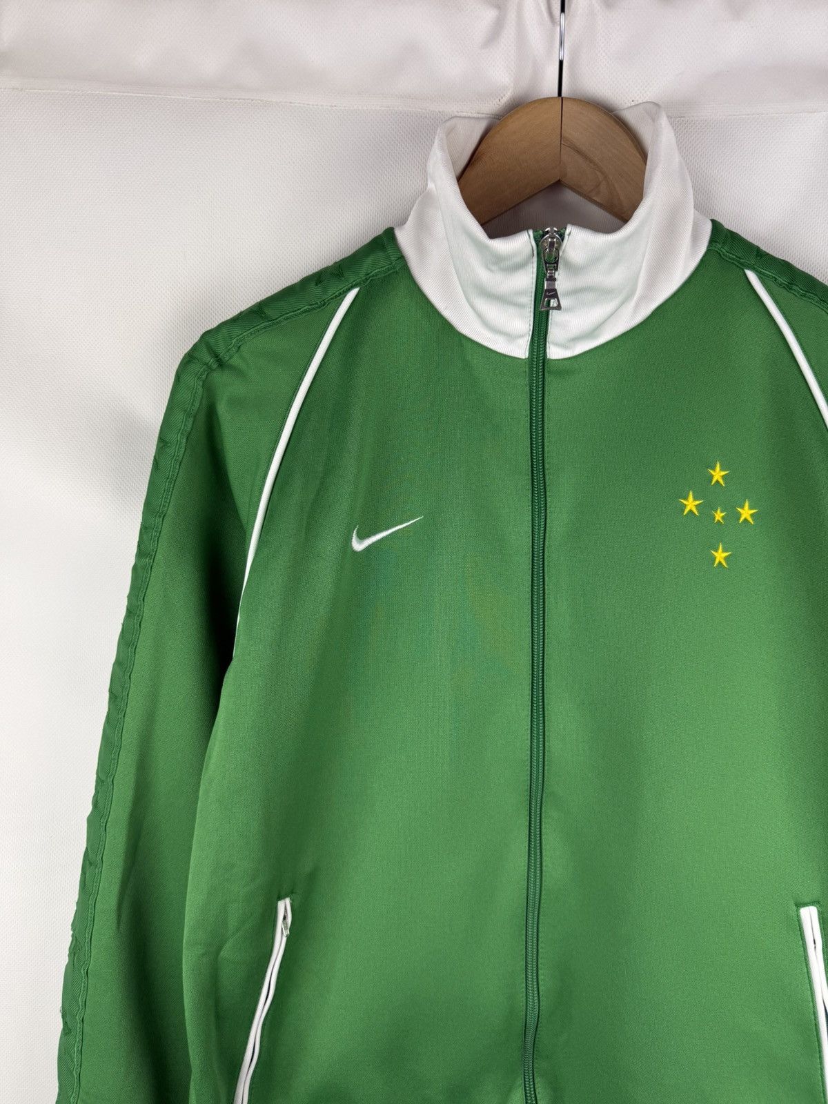 Nike Nike Brazil Vintage Soccer Track Top Jacket Size M Size US M / EU 48-50 / 2 - 4 Thumbnail