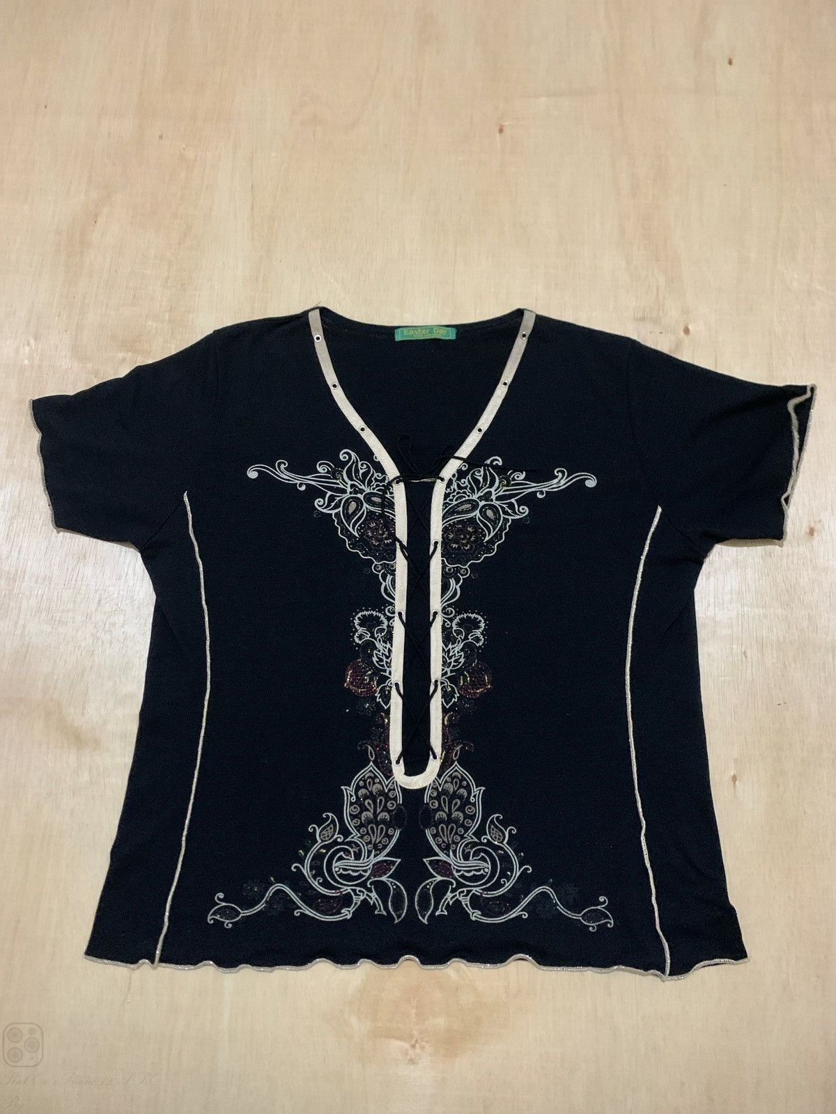 トップス IFSIXWASNINE laceup l/s top IFSIXWASNINE laceup l/s top