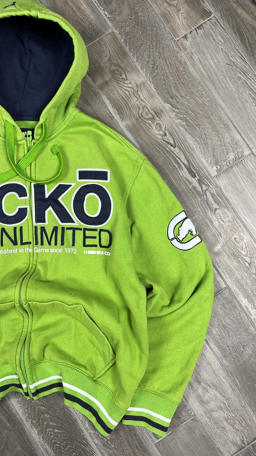 Ecko Unltd. × Vintage Vintage Ecko Unlimited Hype Zip Hoodie Size US M / EU 48-50 / 2 - 2 Thumbnail