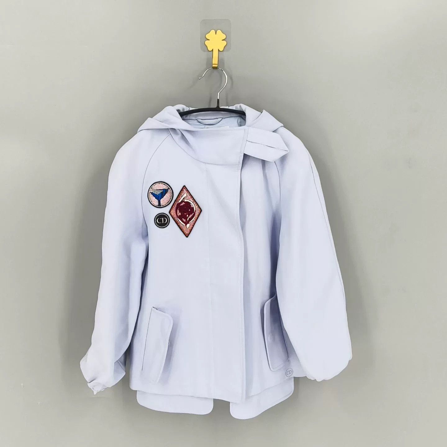 Dior Dior Blue Badge Hooded Casual Jacket Size US XS / EU 42 / 0 - 1 Thumbnail