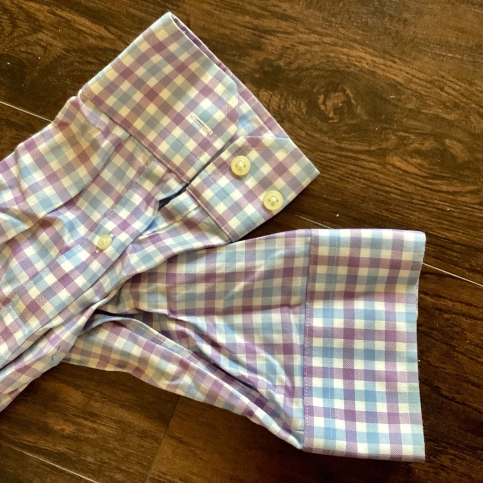 Banana Republic Banana Republic Non-Iron Tailored Slim Fit Button Down Size US XL / EU 56 / 4 - 4 Thumbnail