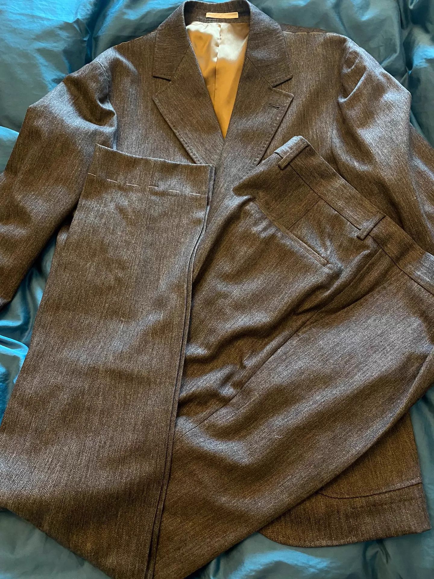 Brunello Cucinelli BRUNELLO CUCINELLI Italian Gray Wool Blazer (New, 50) Size 50R - 5 Thumbnail