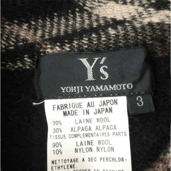 Y's × Yohji Yamamoto Alpaca Wool Cardigan Size US L / EU 52-54 / 3 - 6 Thumbnail