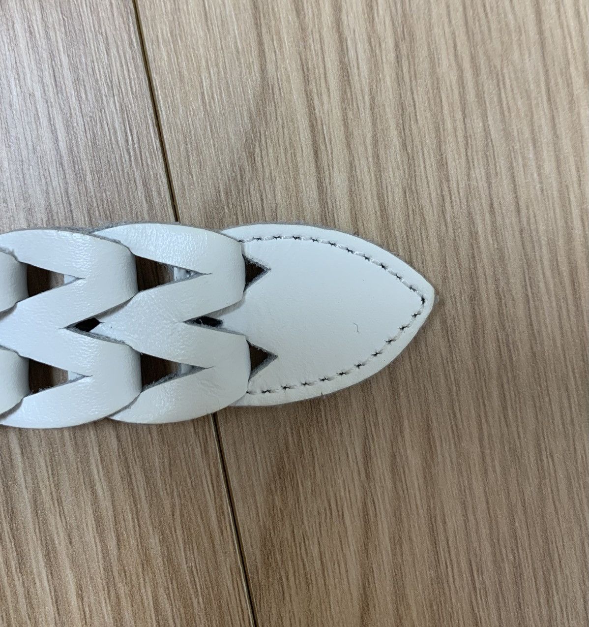 Dior × Hedi Slimane Dior Homme White Braided Belt Very Rare Size ONE SIZE - 3 Thumbnail