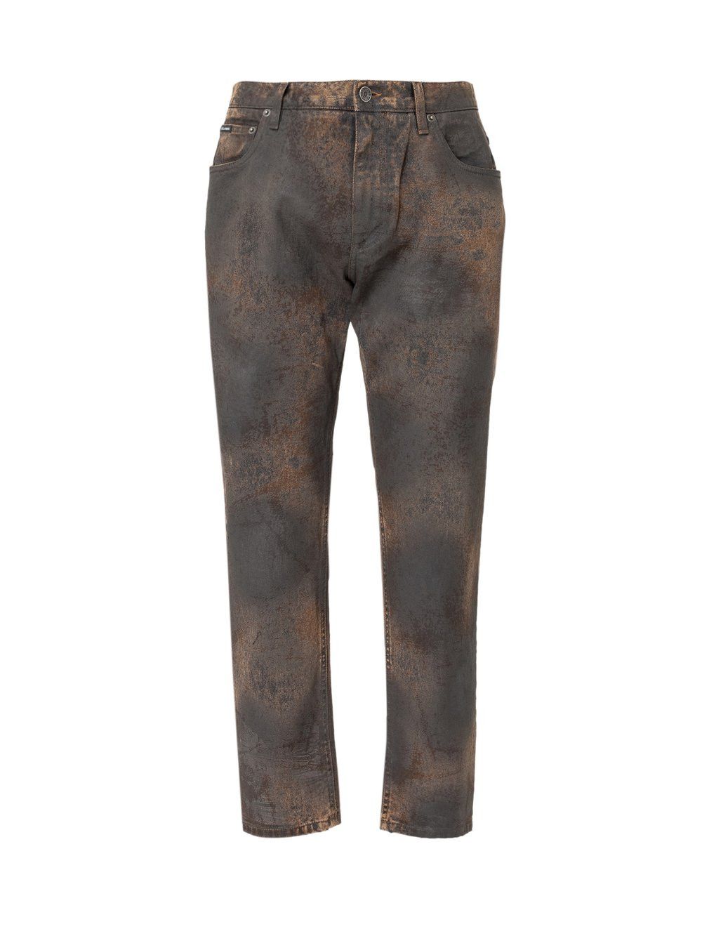 Dolce & Gabbana o1y0125 Logo Jeans in Brown Size US 30 / EU 46 - 1 Thumbnail