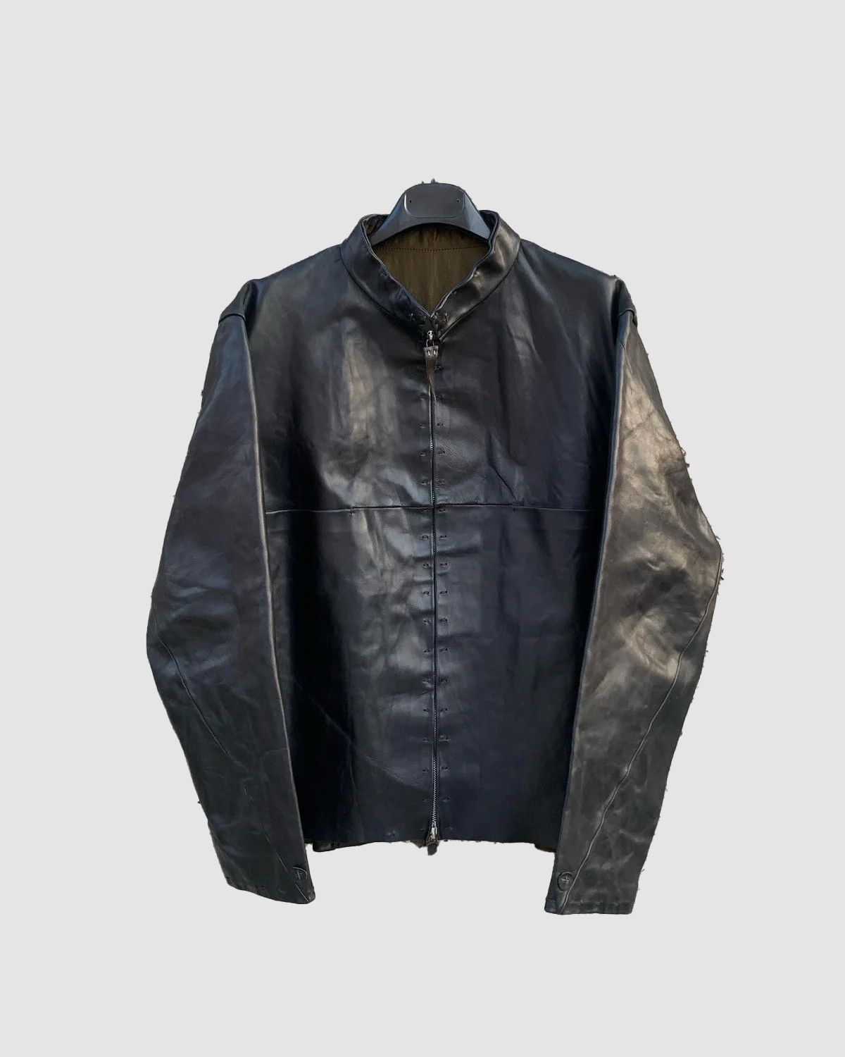 Genuine Leather Men's Fashion Leather Jacket Streetwear Size US M / EU 48-50 / 2 - 1 Thumbnail