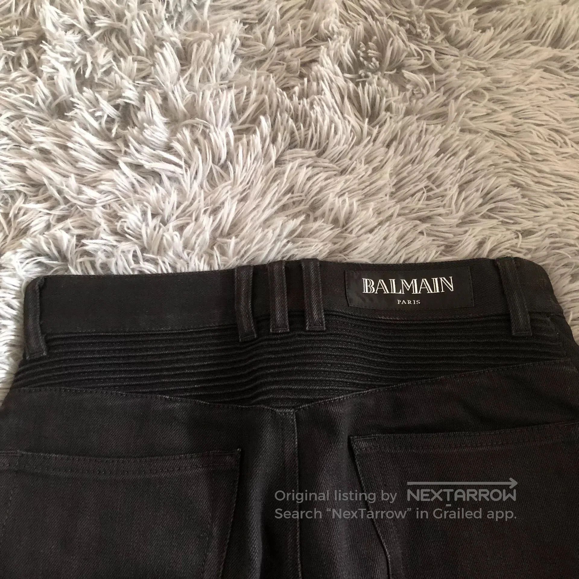 Balmain Balmain Leather Patch Moto Jeans. Size US 28 / EU 44 - 8 Thumbnail