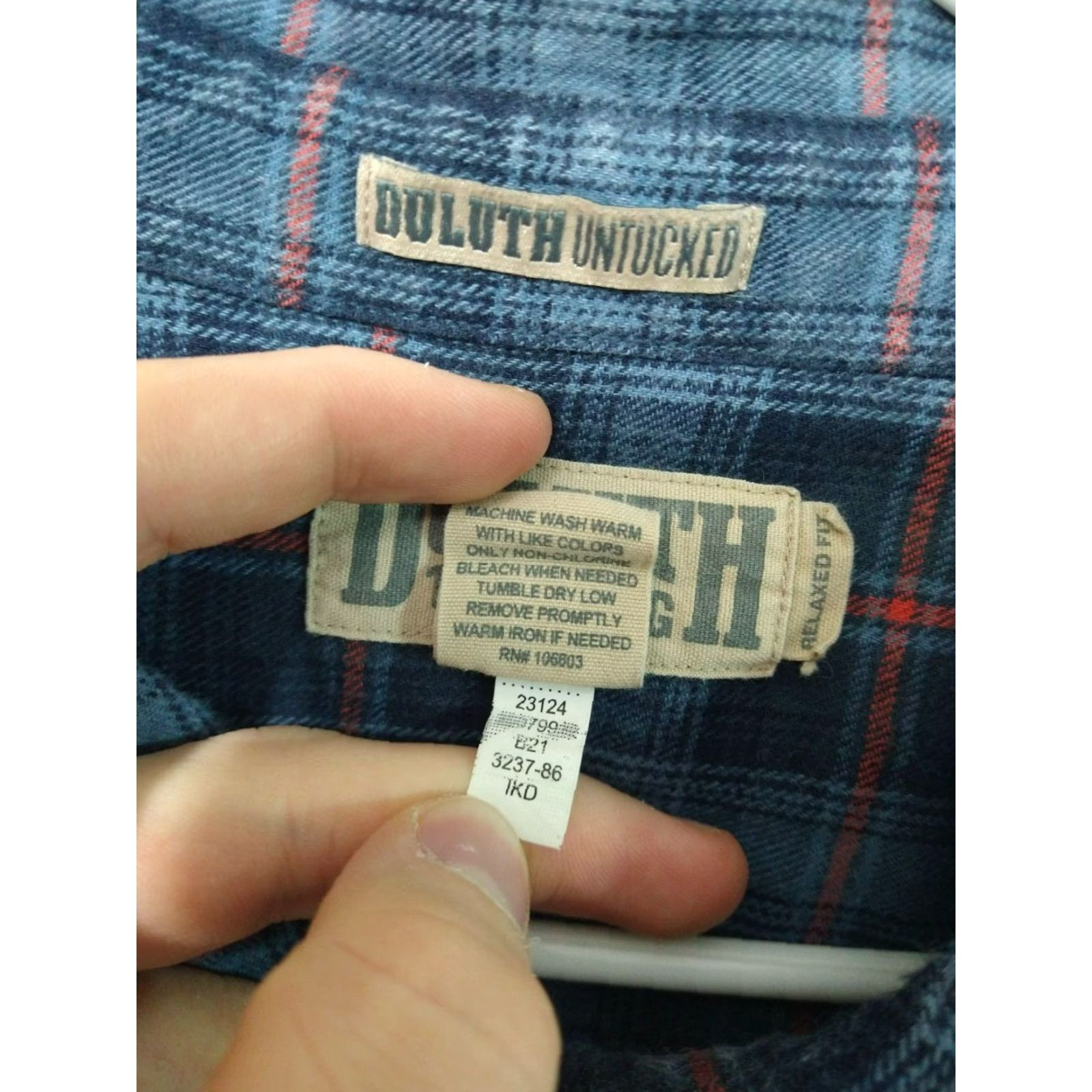 Duluth Trading Company Duluth Trading Co. Shirt Mens 3XL Blue Plaid Flannel Button-Up Casual Workwear Relaxed Cotton Long Sleeve Button-Down 62in Chest Mens Size US XXL / EU 58 / 5 - 7 Thumbnail