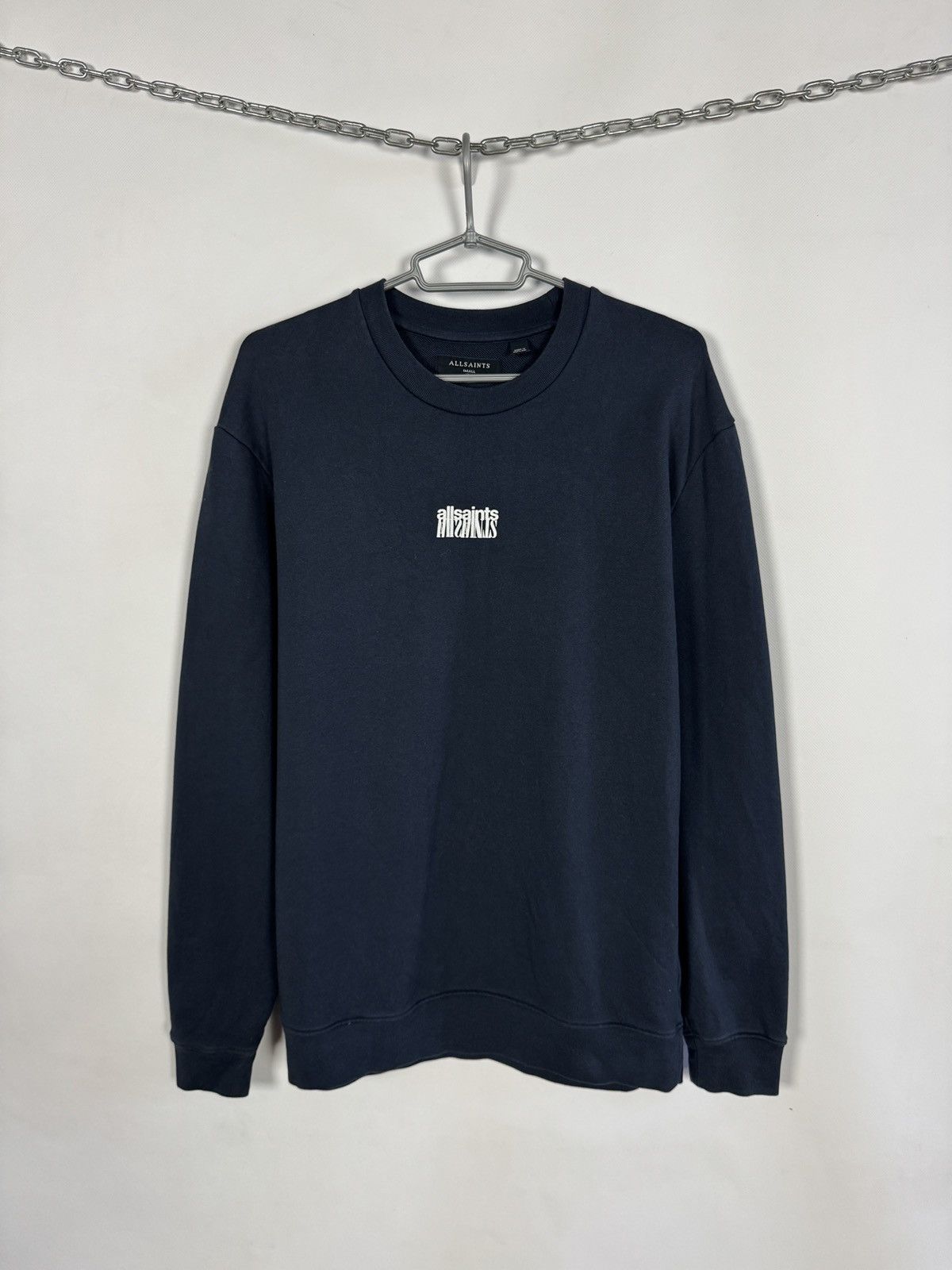 Allsaints Allsaints Refract Crew Sweatshirt Cotton Pullover Size S Size US S / EU 44-46 / 1 - 1 Thumbnail
