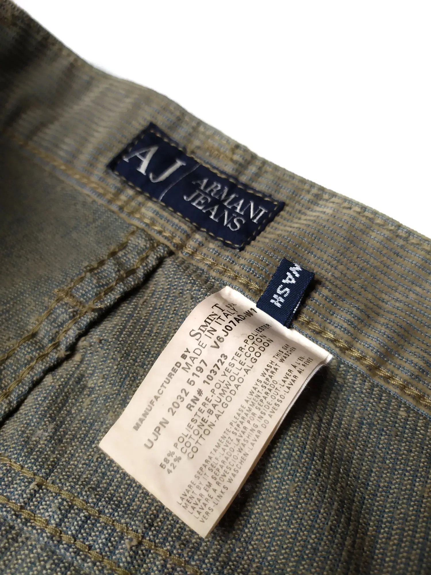 Armani Armani Jeans Corduroy Italy Vintage Trousers Pants Size US 30 / EU 46 - 10 Thumbnail