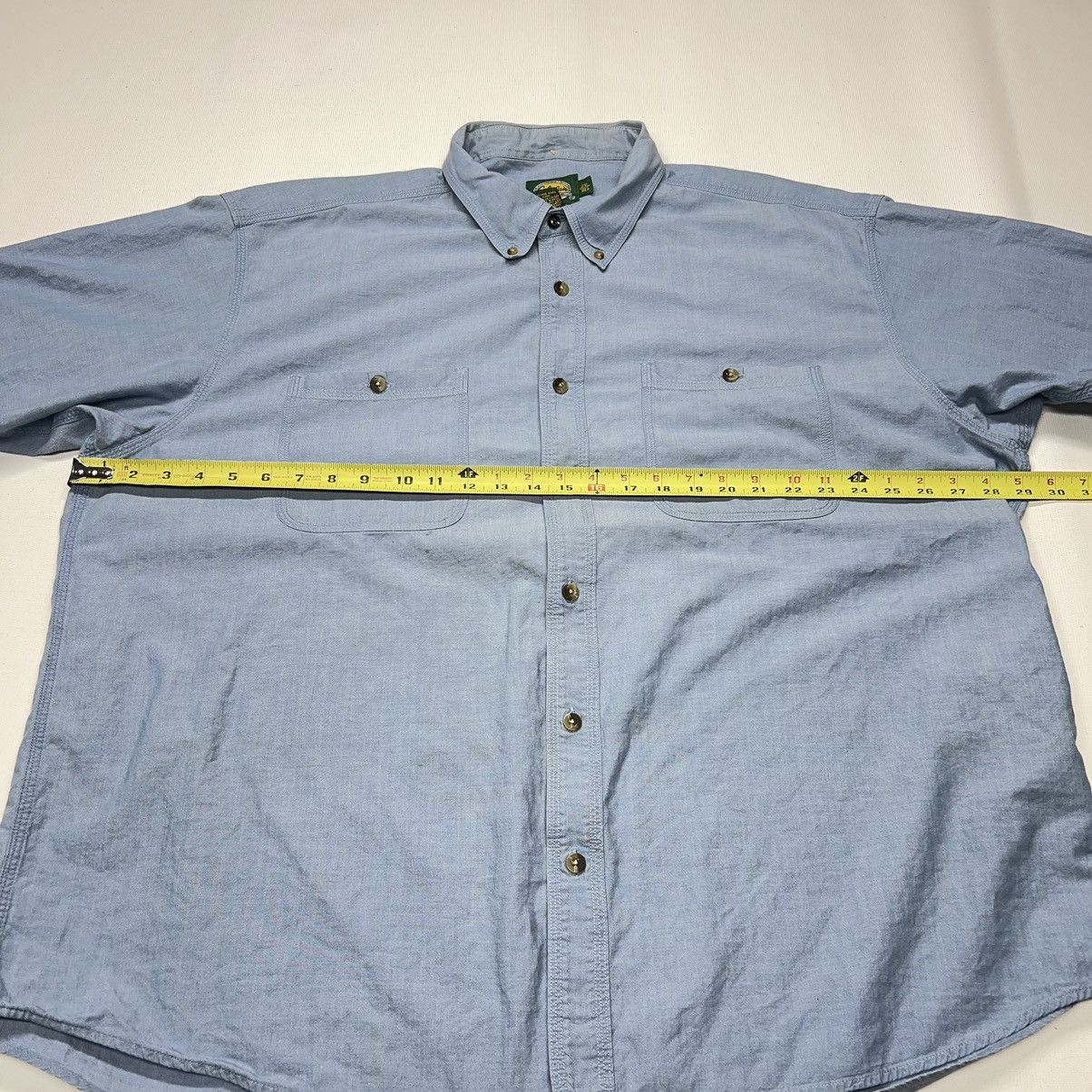 Cabelas × Vintage Cabelas Button Down Shirt Blue Short Sleeve Outdoor Gear Size US XXL / EU 58 / 5 - 22 Thumbnail