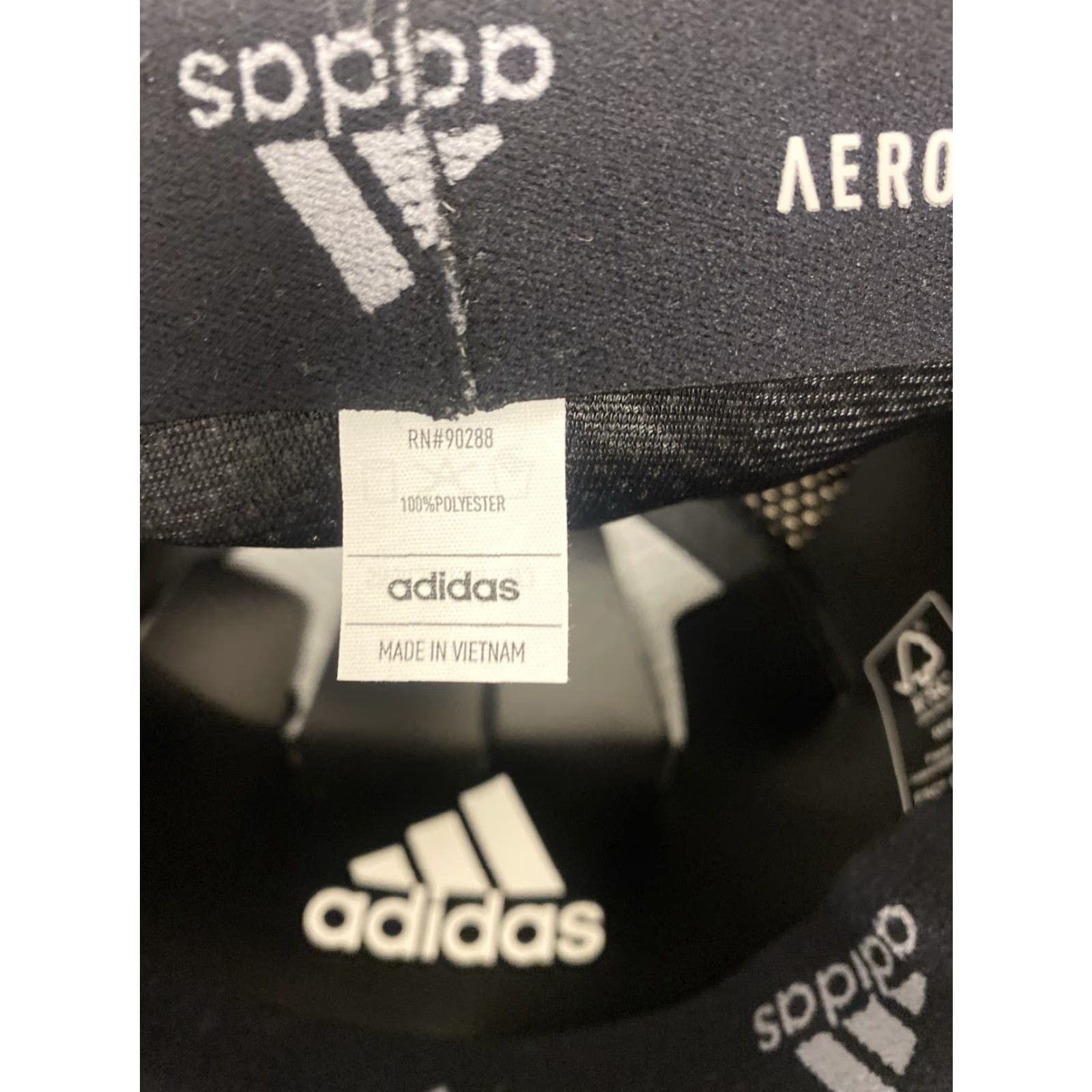 Adidas ADIDAS Hat Ball Cap Flex Fitted S/M Black Jersey Fabric Embroidered Logo Mens Baseball Cap 476 Size US S / EU 44-46 / 1 - 8 Thumbnail