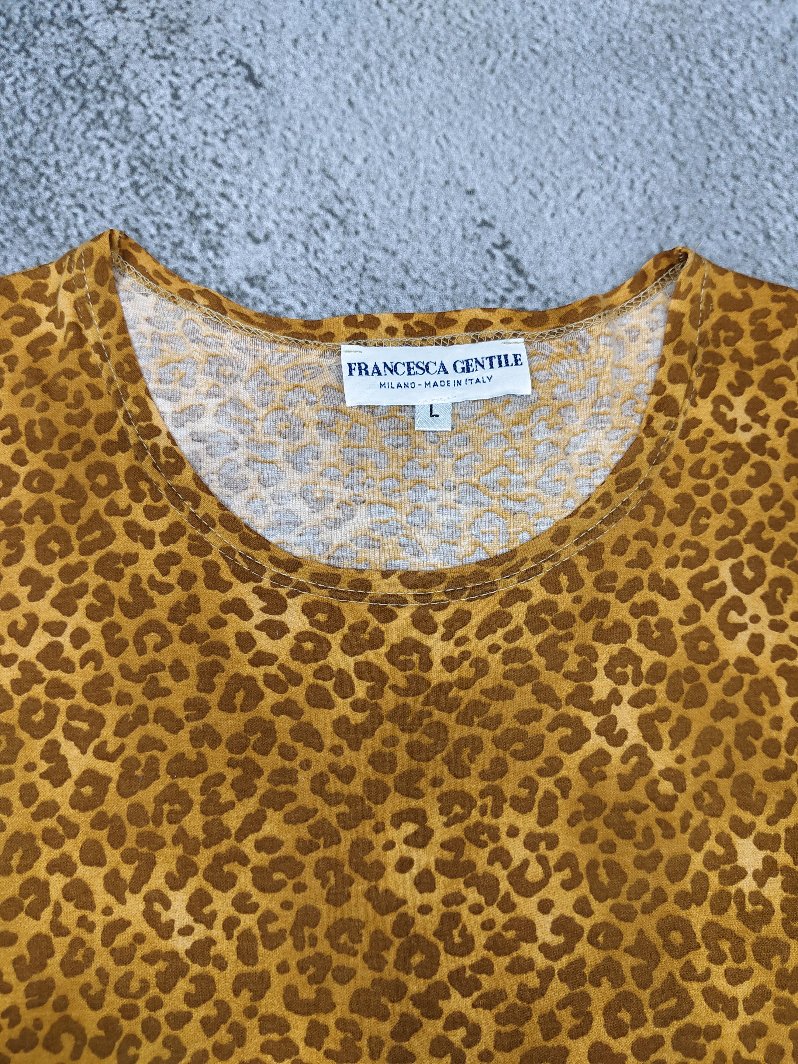 Seditionaries 00s Francesca Gentile🇮🇹Glam Rock Leopard Pattern Boxy Top Size L / US 10 / IT 46 - 8 Thumbnail