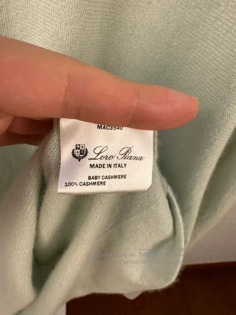 Loro Piana LORO PIANA Cashmere Polo in Ice Cream Color 100% Cashmere Size US L / EU 52-54 / 3 - 6 Thumbnail