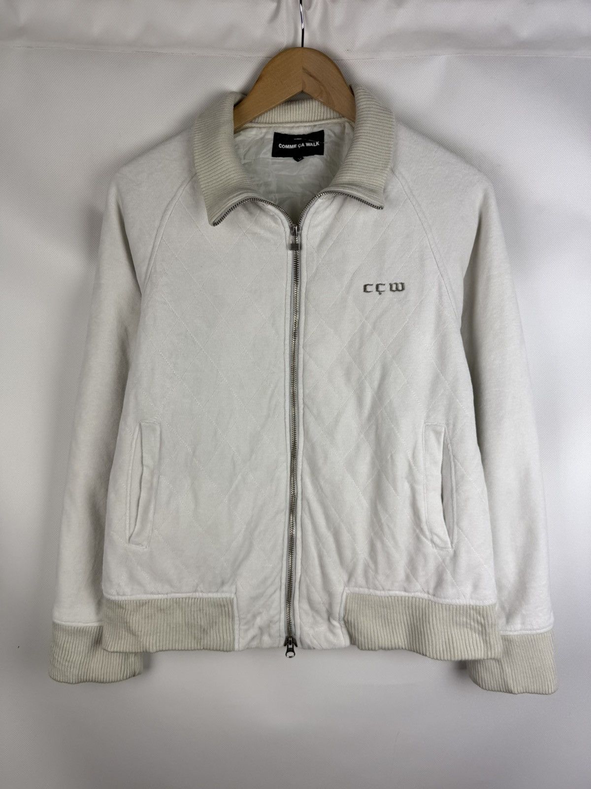 Comme Ca Ism × Japanese Brand CCW Comme Ca Walk Men’s Quilted Japanese Full Zip Jacket Size US L / EU 52-54 / 3 - 1 Thumbnail