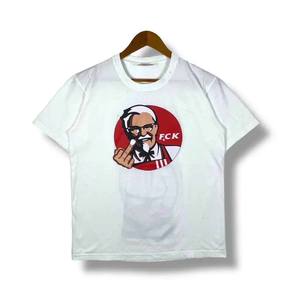 Vintage Vintage FUCK KFC Parody Graphic Tee Shirt Size US M / EU 48-50 / 2 - 1 Thumbnail