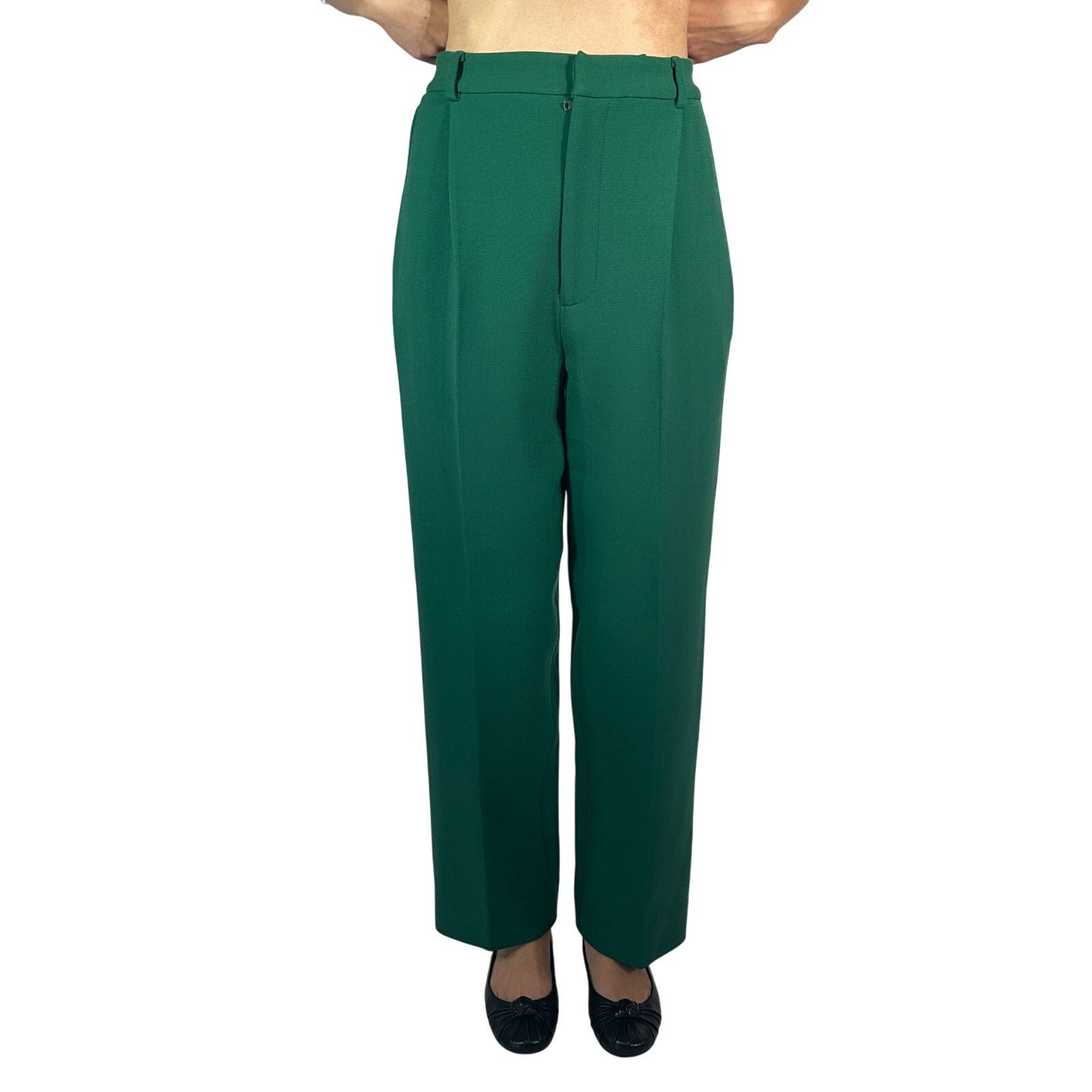 Plan C PLAN C Pleat Front Trouser Pants Kelly Green IT 44 US 8 Size 30" / US 8 / IT 44 - 1 Thumbnail