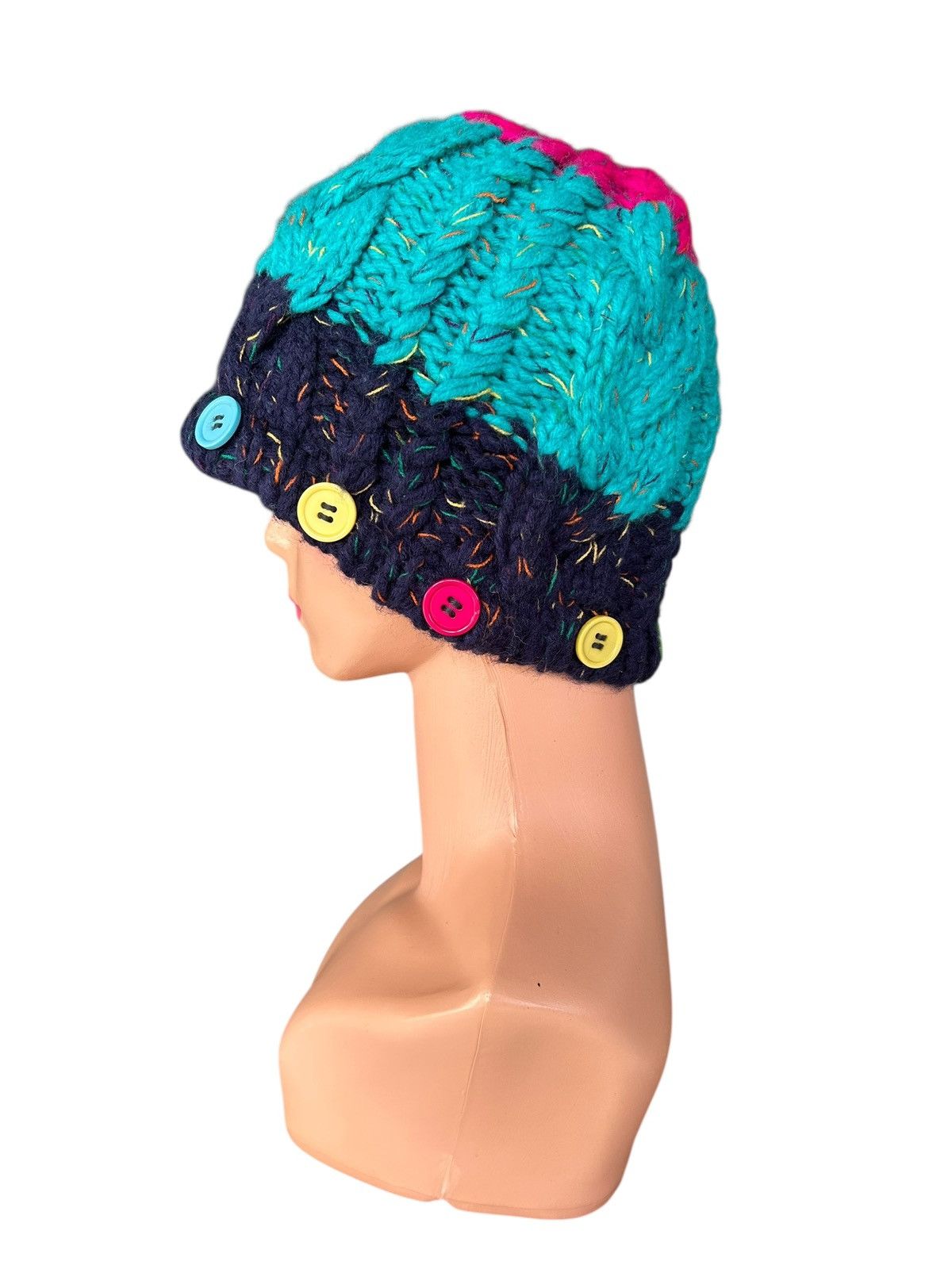 Kapital Crochet Knitted Handmade Japanese Style Beanie Hats Size ONE SIZE - 3 Thumbnail