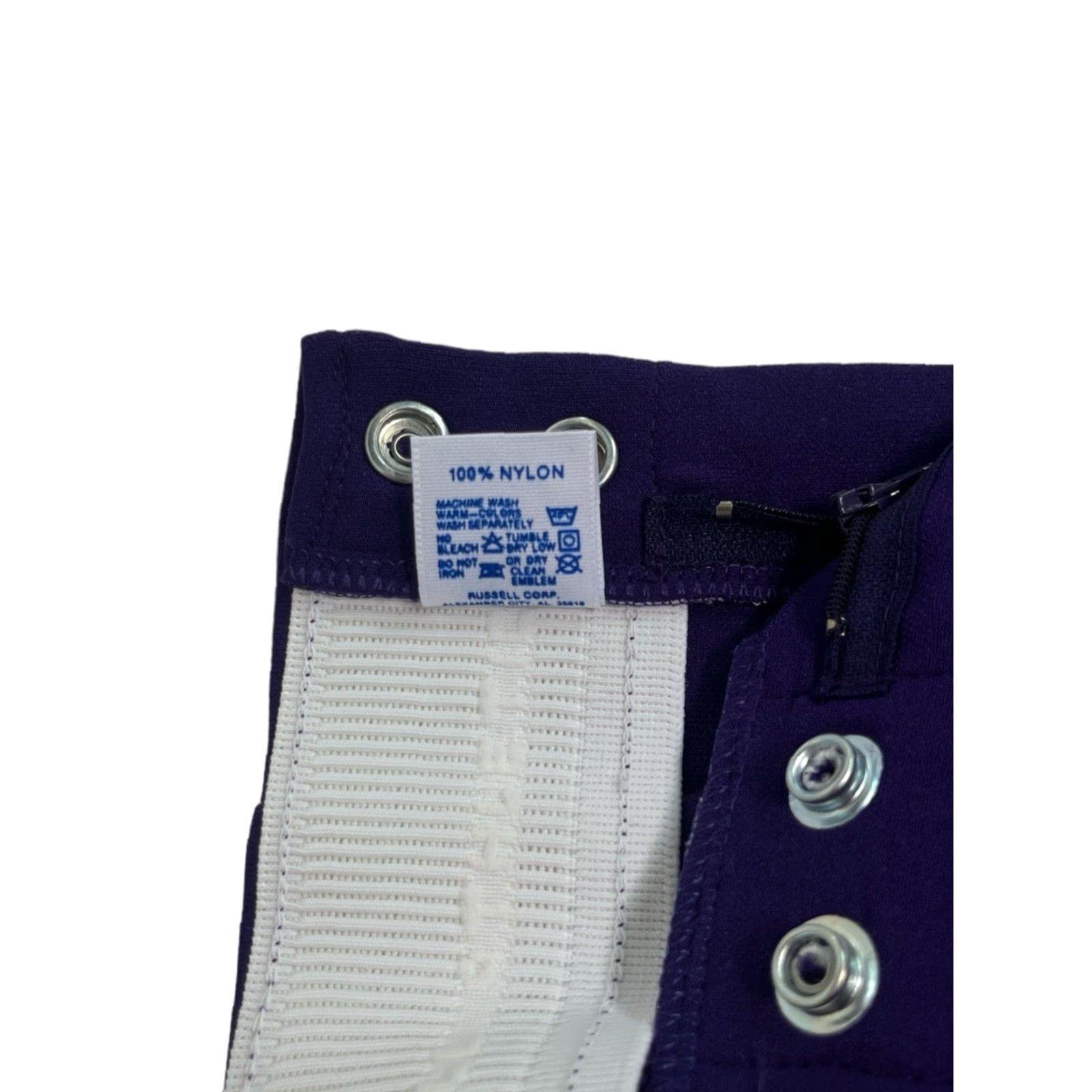Russell Athletic VINTAGE Russell Athletic Coaches Shorts Mens S Purple Nylon snap closure elastic waist front & back pockets 90s Made in USA Size US 29 - 6 Thumbnail