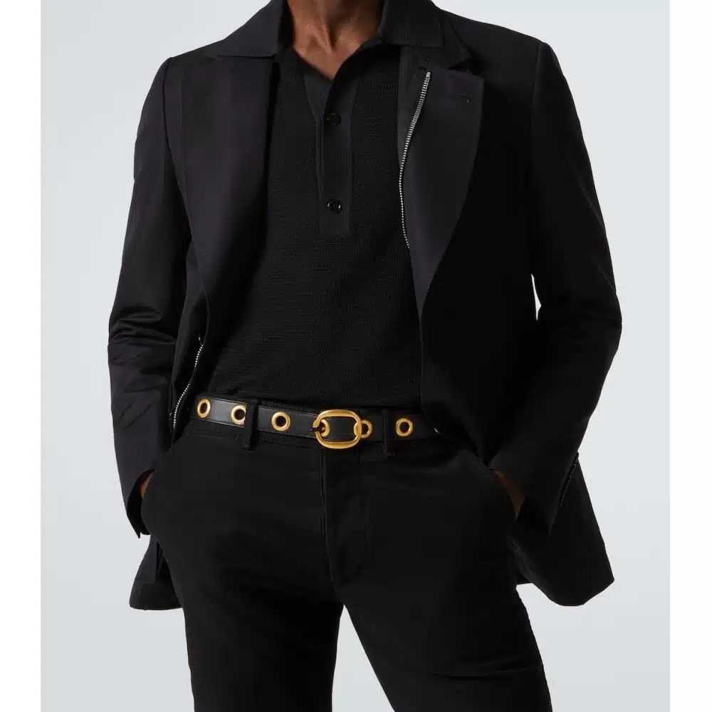 Tom Ford o1loc1c0825 TB310 Size: L / Eyelet Belt in Black Size ONE SIZE - 3 Thumbnail