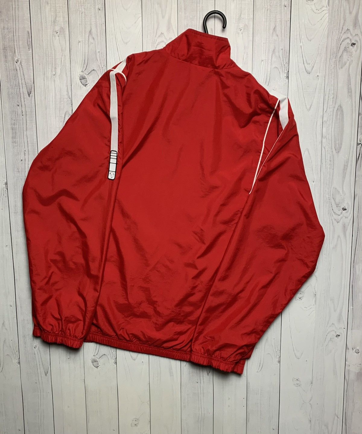 Nike × Vintage Vintage Nike track jacket size L red logo rare Size US L / EU 52-54 / 3 - 7 Thumbnail