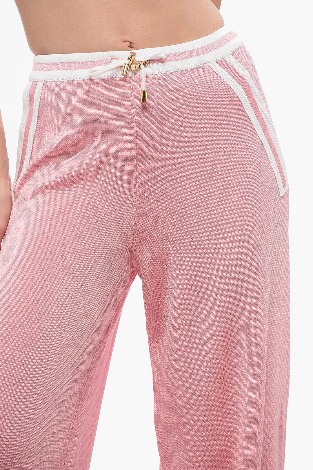 Balmain og1mm0326 High-Waist Casual Pant in Pink Size 28" / US 6 / IT 42 - 3 Thumbnail
