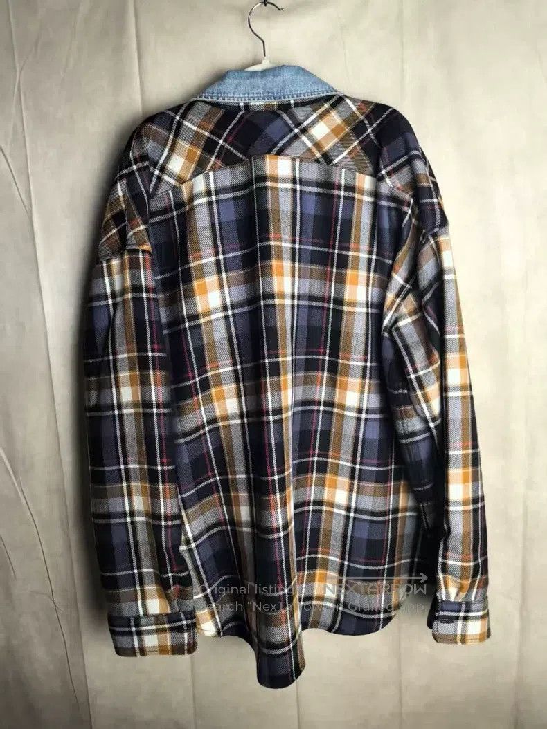 Fear of God Fear of God Flannel denim collar plaid shirt Size US M / EU 48-50 / 2 - 2 Thumbnail