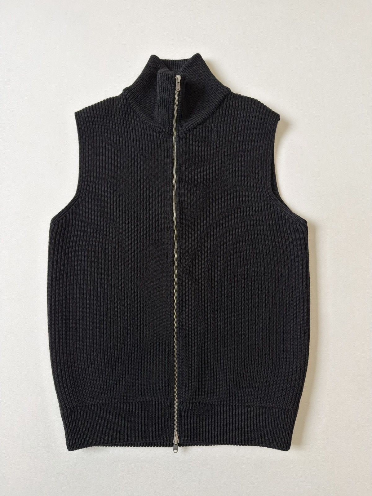 Maison Margiela A/W 06 Black Drivers Zip Sweater Vest Size US M / EU 48-50 / 2 - 2 Thumbnail